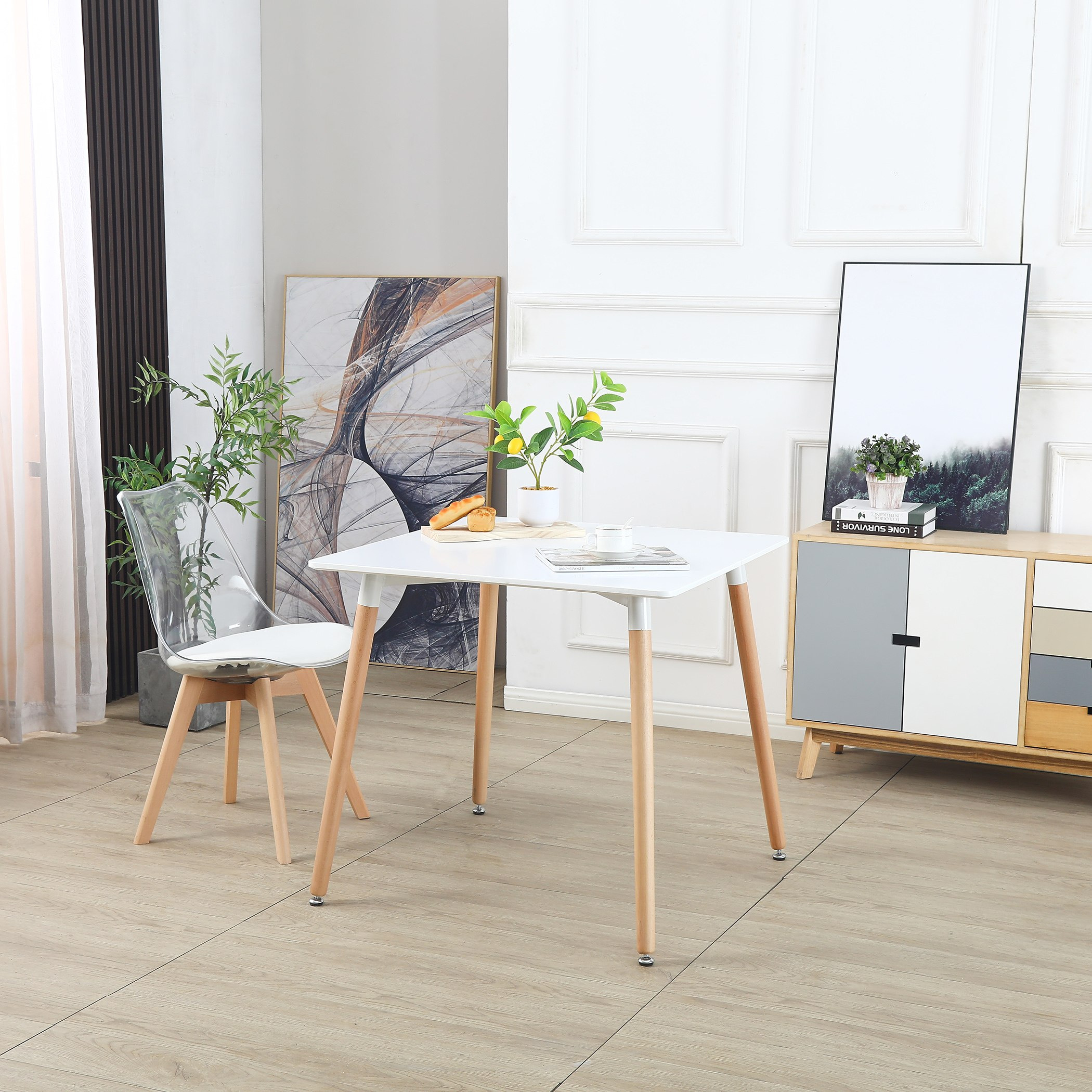 طاولة سُفرة لـ2 مقعد بأرجل من الخشب الصلب من توتو-hbxdiningroom-diningtablesandsets-diningtables-twoseater-image-7