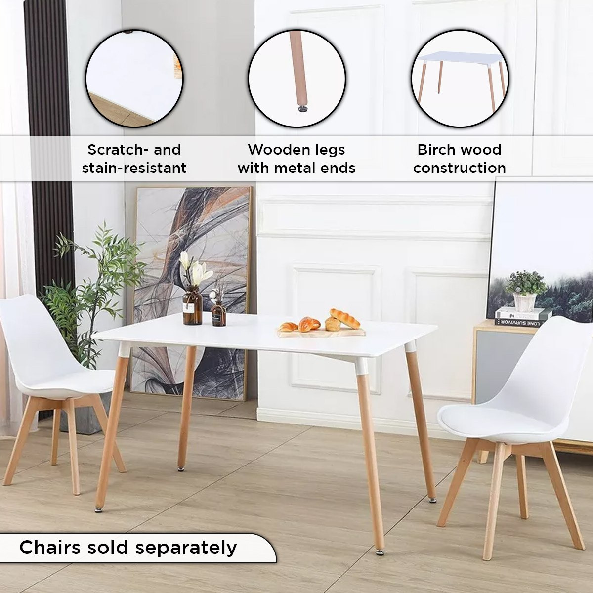 طاولة سُفرة لـ6 مقاعد بأرجل من الخشب الصلب من توتو-hbxdiningroom-diningtablesandsets-diningtables-sixseater-image-5