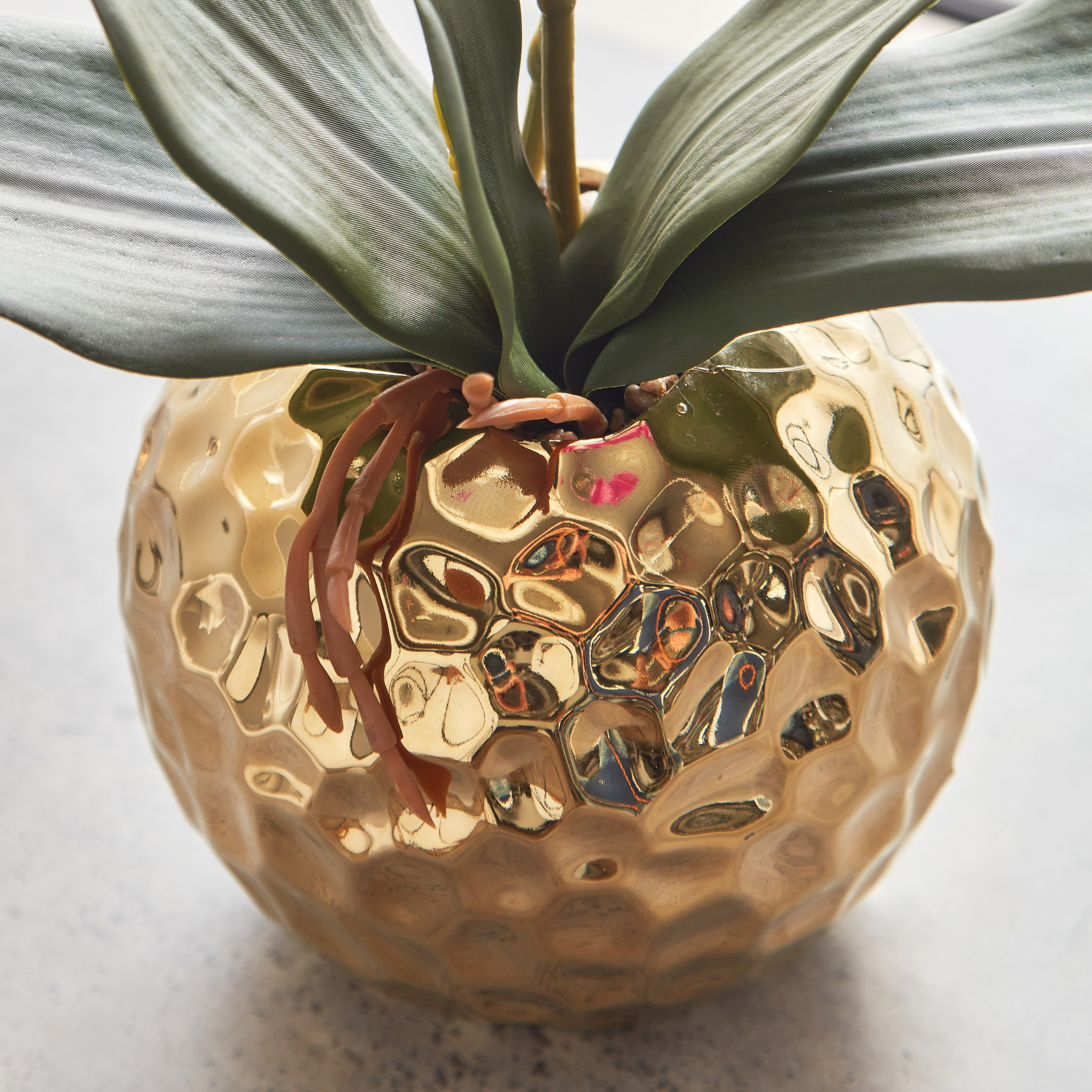 أزهار أوركيد في إناء زرع سيراميك مطلي من أليسا - 65 سم-hbxdecorandfurnishings-homeaccessories-artificialflowersandplants-image-3