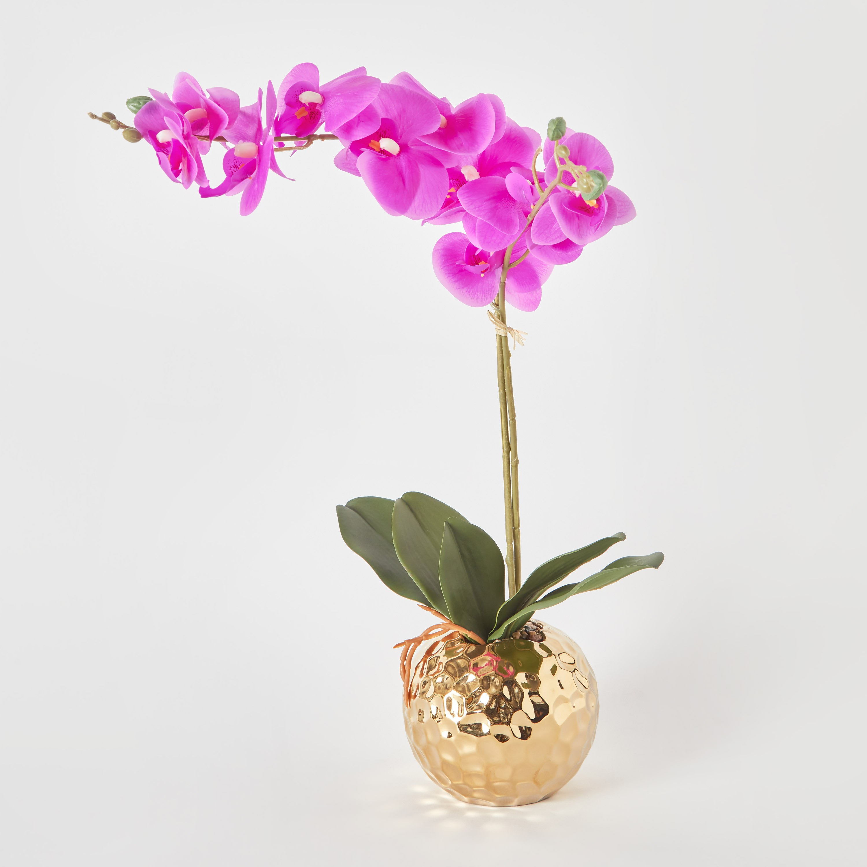 أزهار أوركيد في إناء زرع سيراميك مطلي من أليسا - 65 سم-hbxdecorandfurnishings-homeaccessories-artificialflowersandplants-image-5