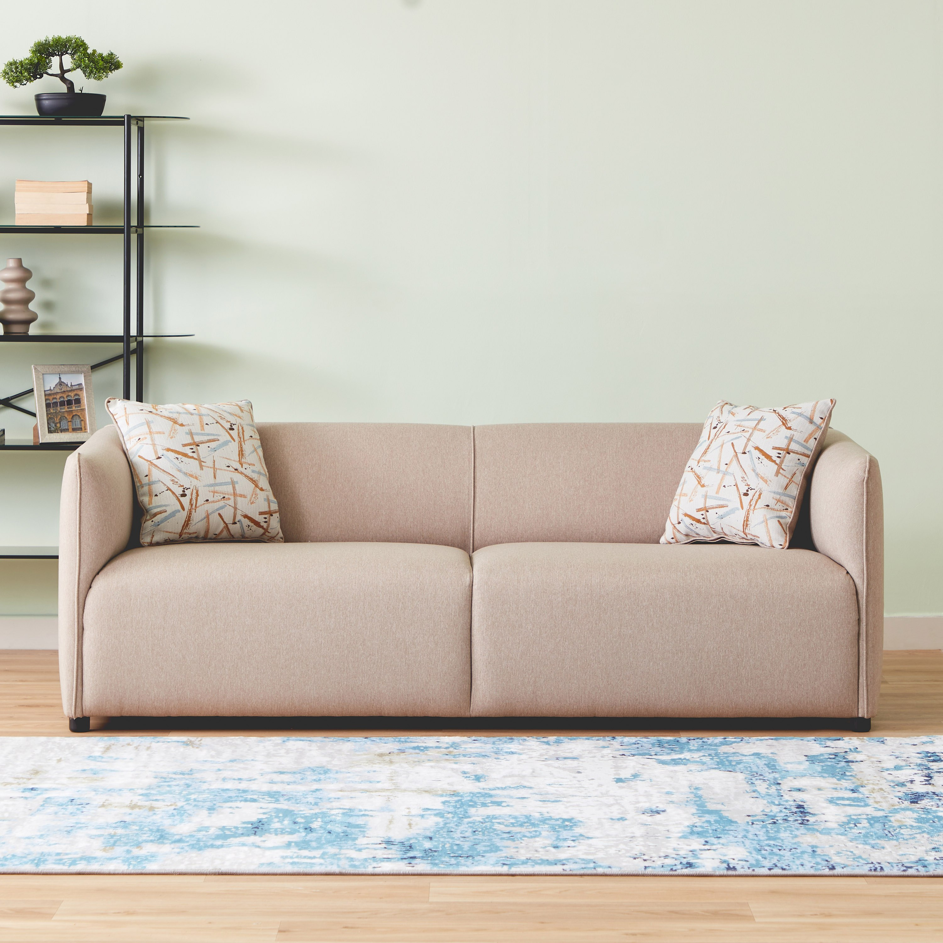 Deyton 3-Seater Fabric Sofa with 2 Cushions-hbxlivingroom-sofasandarmchairs-sofas-image-1