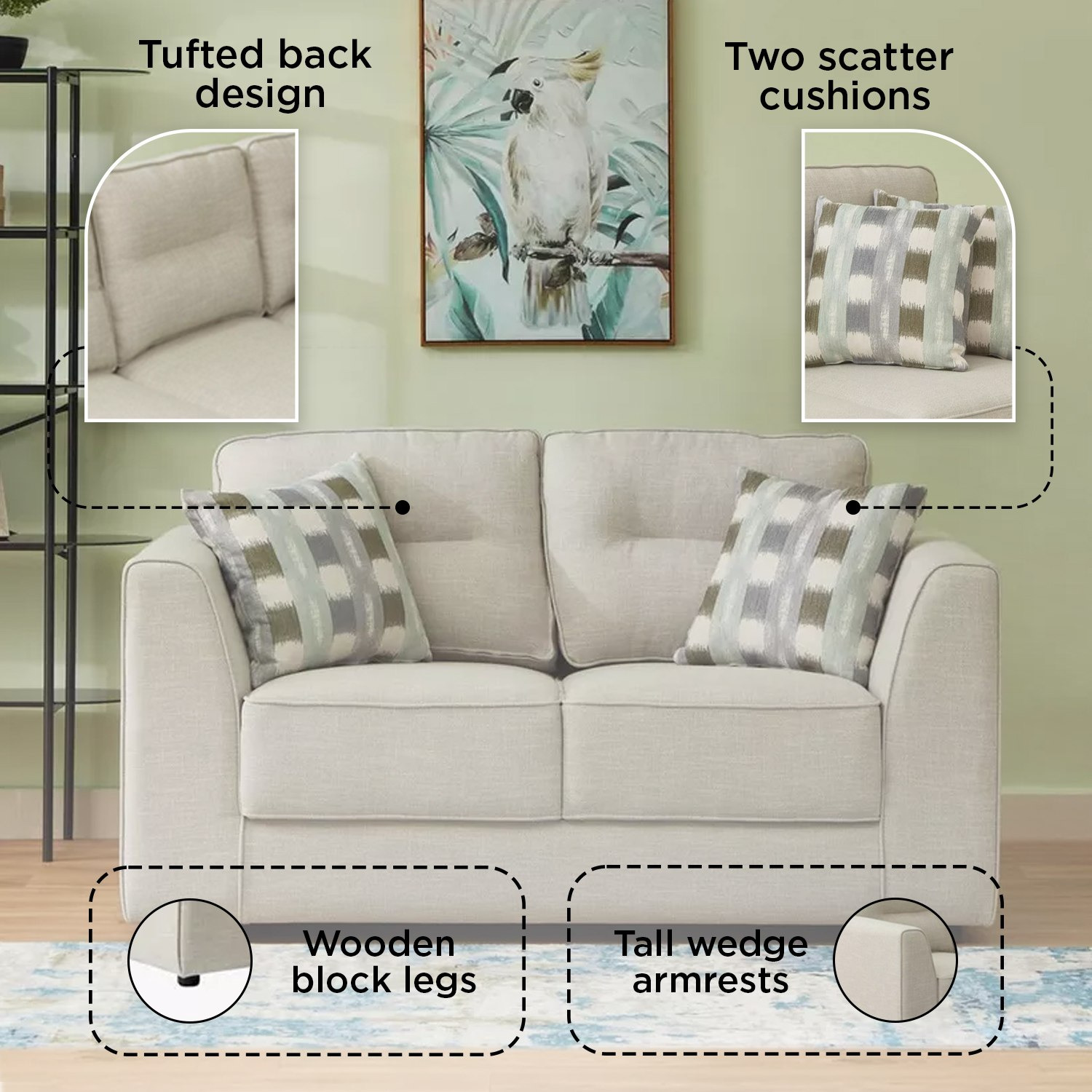 كنبة قماش 2 مقاعد مع 2 وسادة من نيوارك-hbxlivingroom-sofasandarmchairs-sofas-image-5