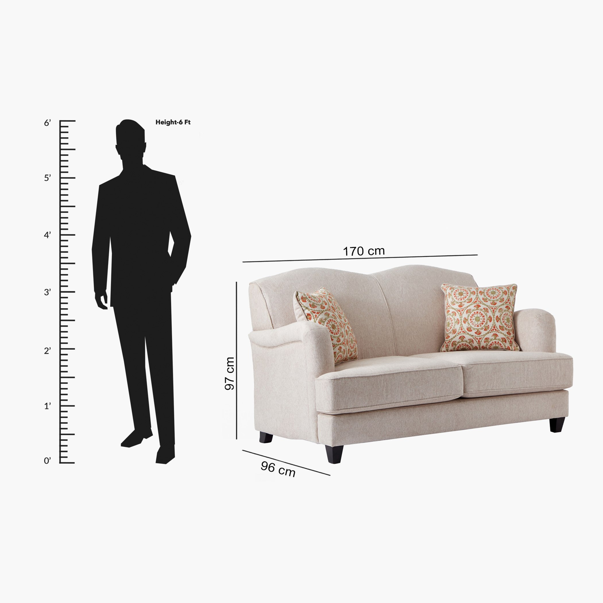 كنبة قماش مقعدين مع 2 وسادة من بيتسبرغ-hbxlivingroom-sofasandarmchairs-sofas-image-12