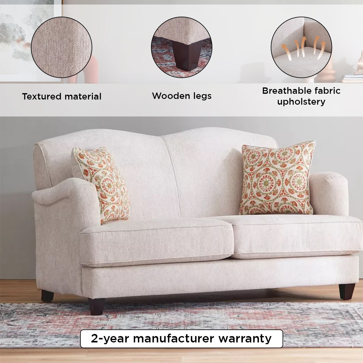 كنبة قماش مقعدين مع 2 وسادة من بيتسبرغ-hbxlivingroom-sofasandarmchairs-sofas-image-4
