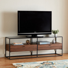Ruby Glass Top Low TV Unit for TVs up to 65 inches