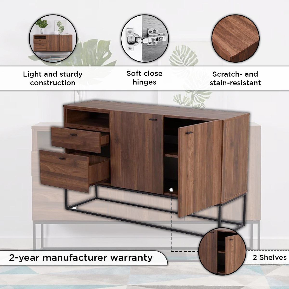 خزانة جانبية ببابين ودرجين من سكوت-hbxfurniture-diningroom-buffetsandsideboards-image-5