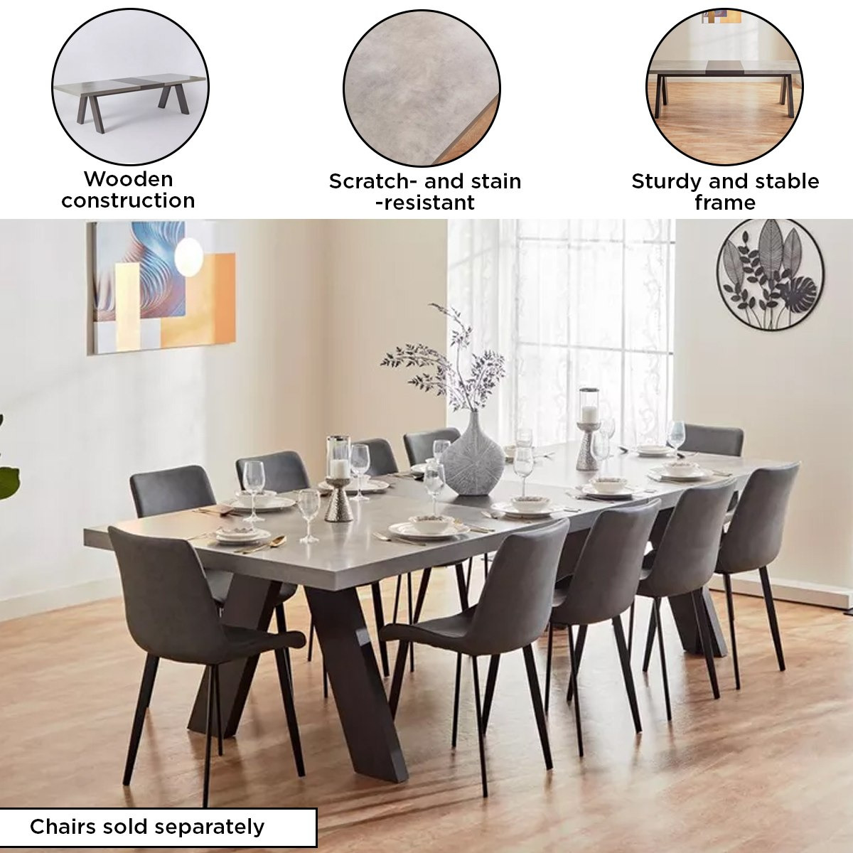 Manhattan Lux 12 Seater Dining Table