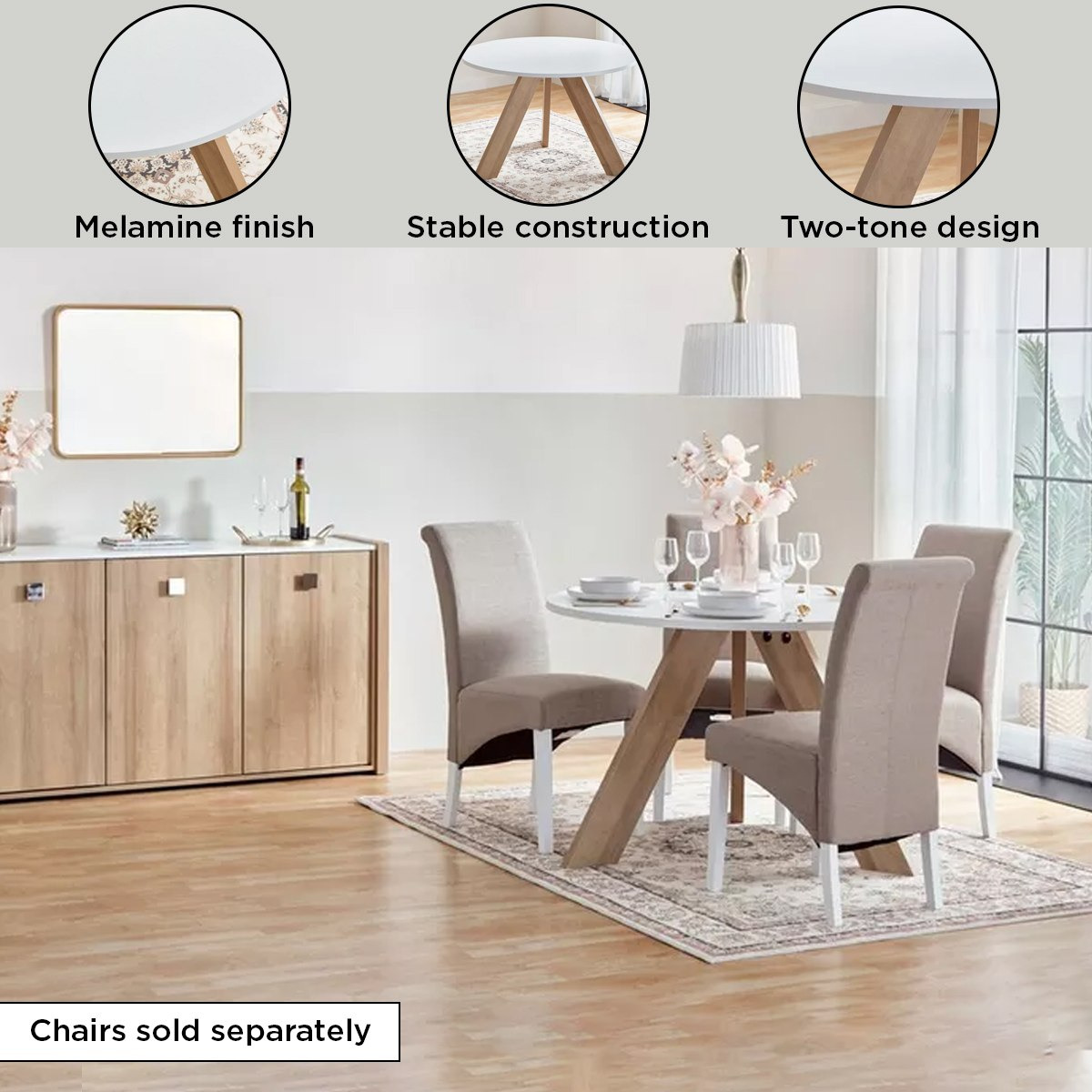 Cambridge 4-Seater Round Dining Table-hbxfurniture-diningtablesandsets-diningtables-fourseater-image-4