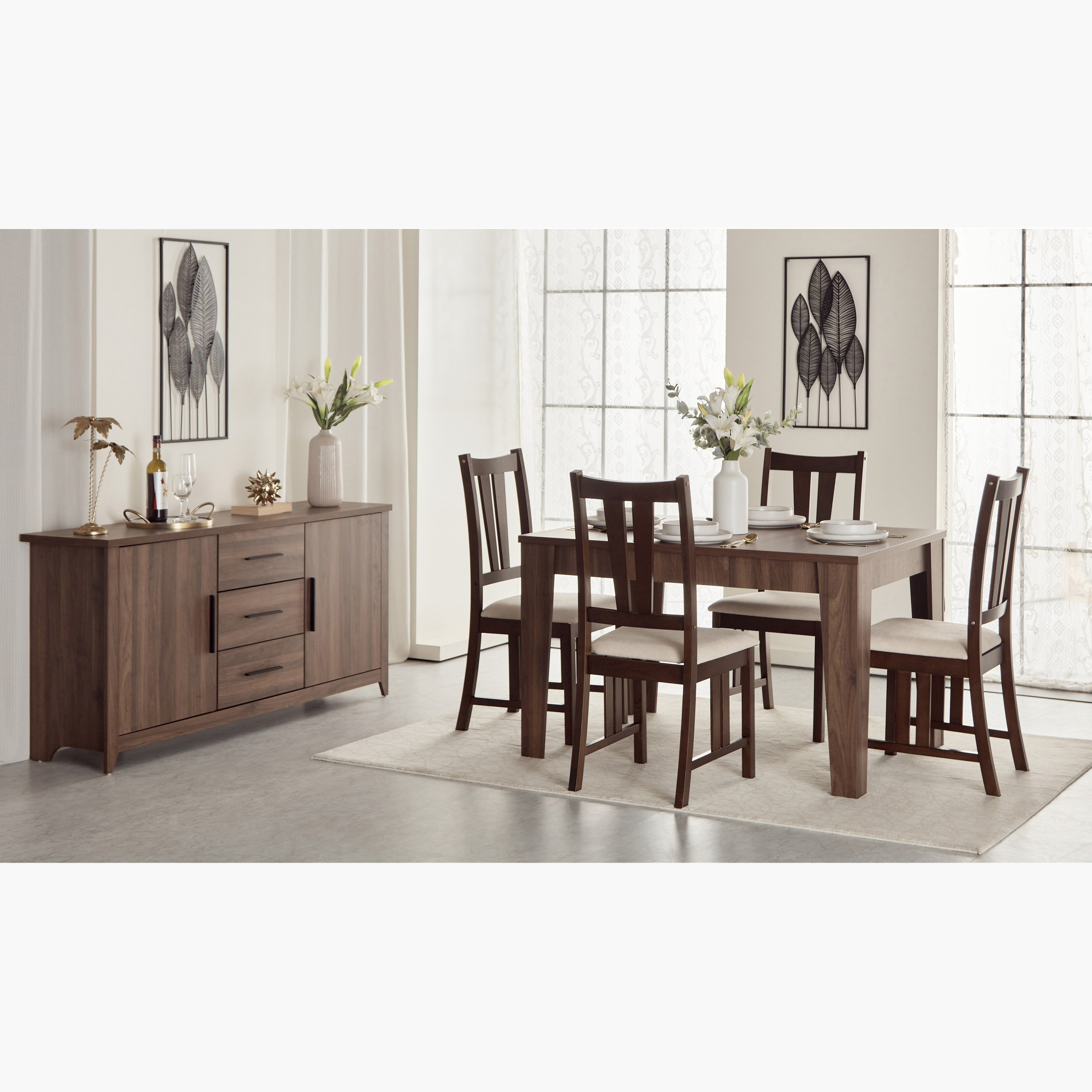 Sydney 4-Seater Dining Table-hbxfurniture-diningtablesandsets-diningtables-fourseater-image-6