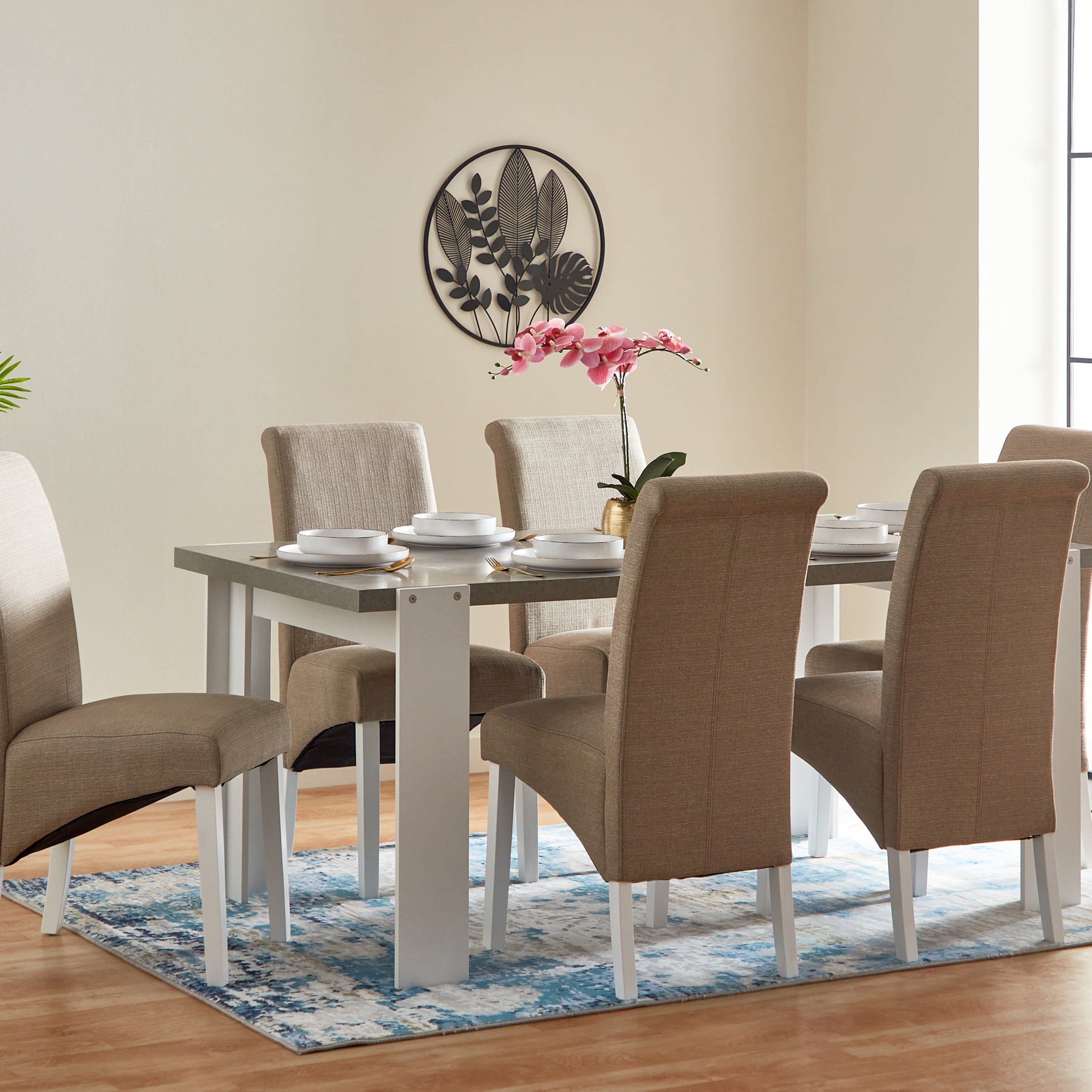 Cementino 6-Seater Dining Table-hbxdiningroom-diningtablesandsets-diningtables-sixseater-image-6