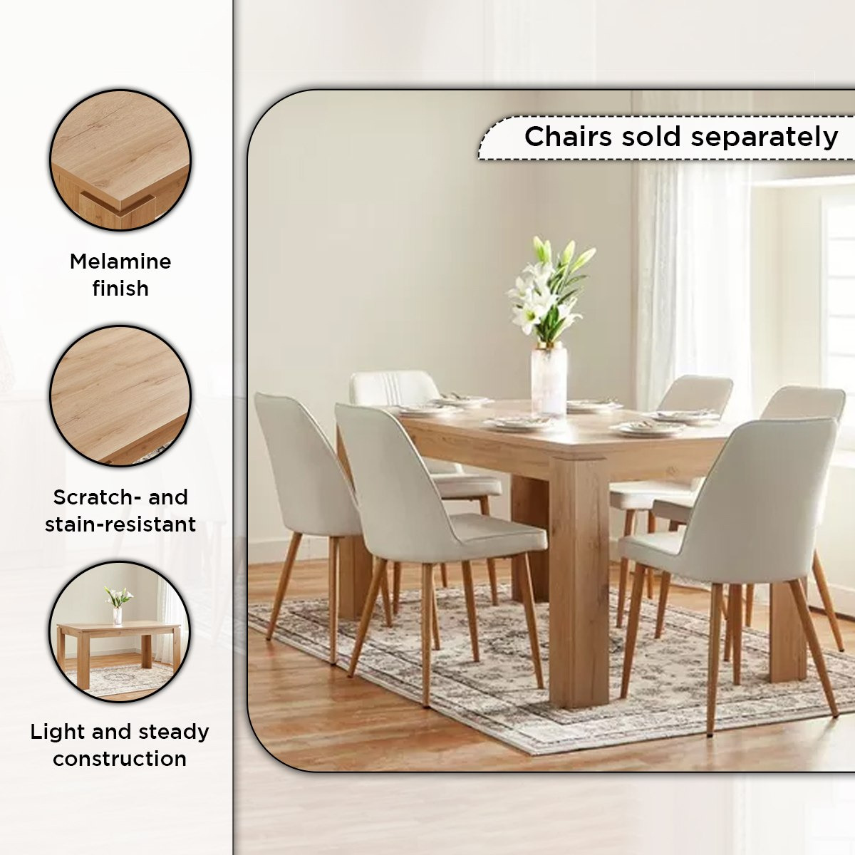 طاولة سفرة 6 مقاعد من بالي-hbxdiningroom-diningtablesandsets-diningtables-sixseater-image-4