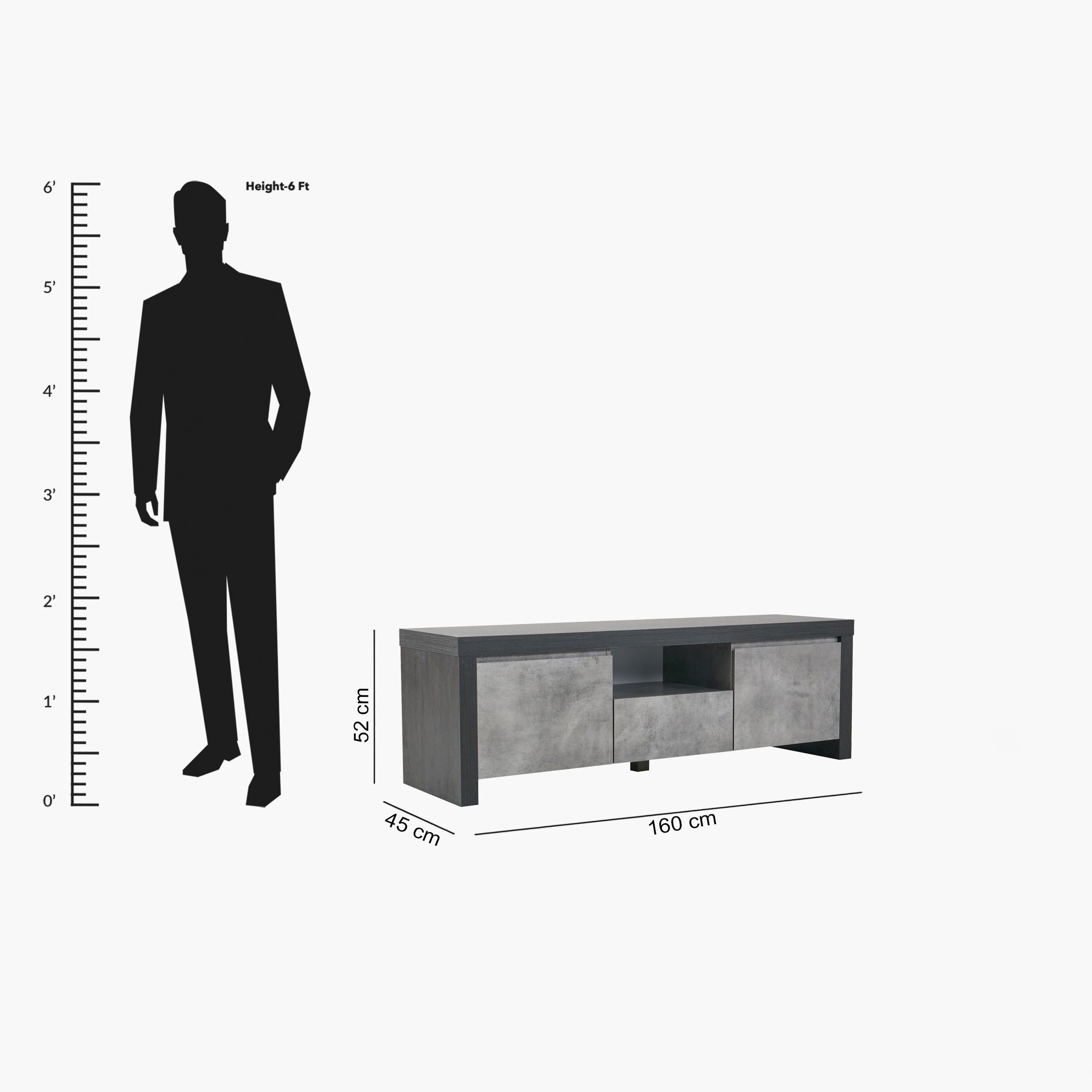 Manhattan Lux 1.6 Metre TV Unit for TVs up to 70 inches-hbxlivingroom-mediaunitsandstorage-tvunits-image-6