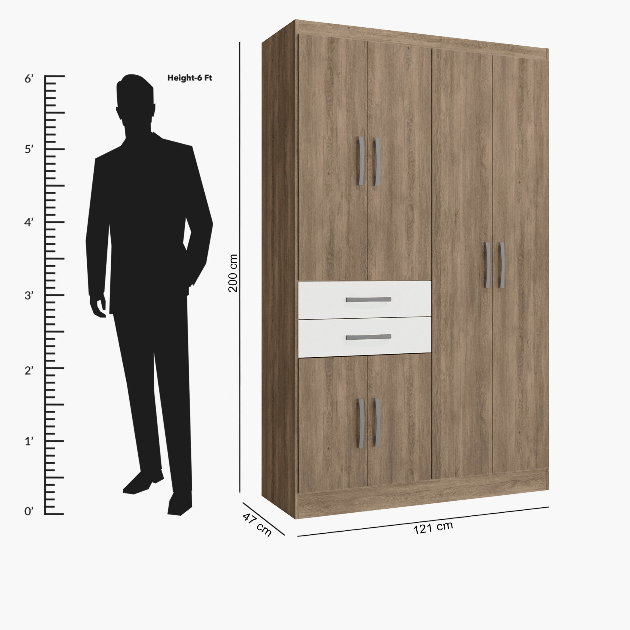 خزانة ملابس 6 أبواب ودرجين - فورتاليزا لويس من موڤو-hbxfurniture-wardrobes-image-5