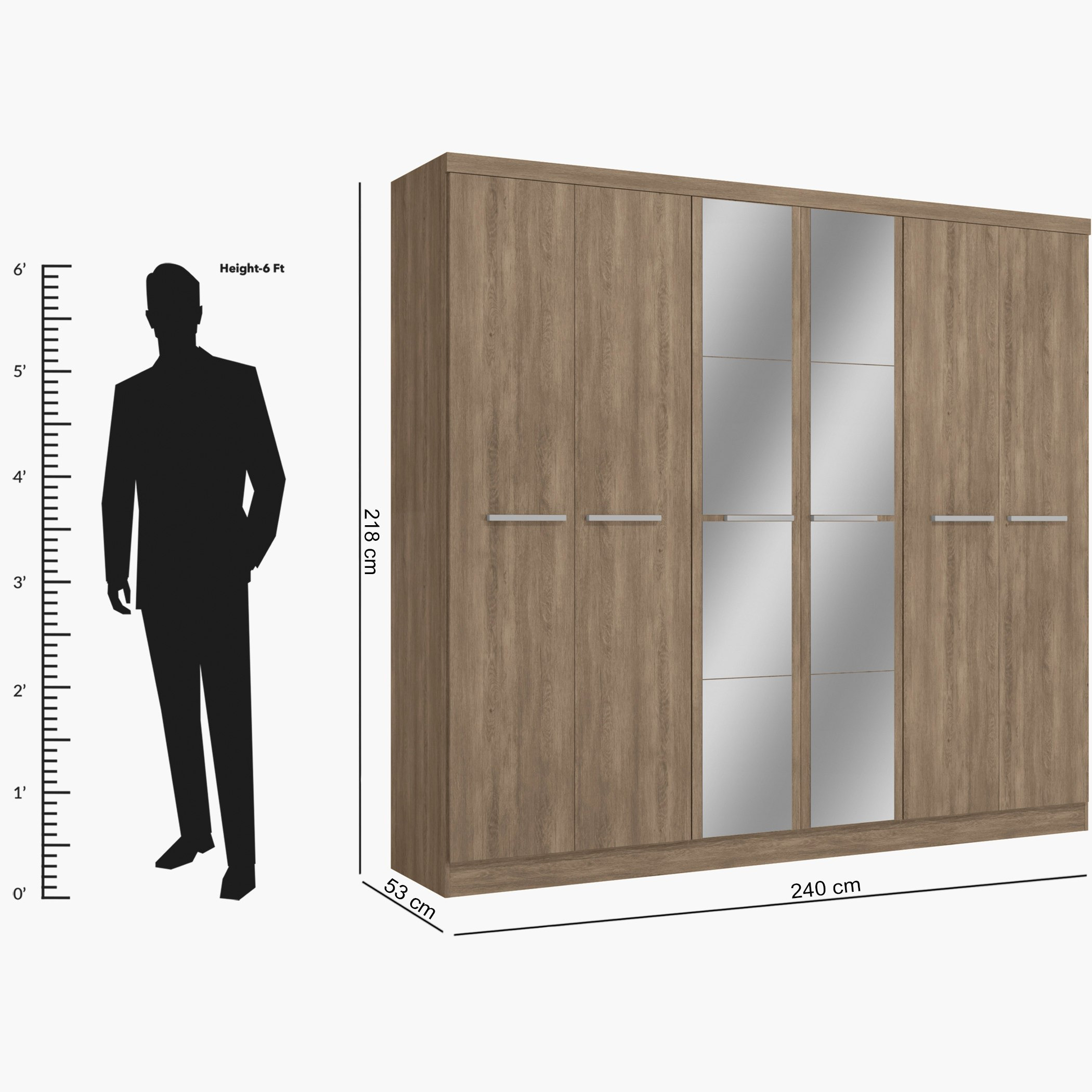 Fortaleza 6-Door Wardrobe with 2 Mirrors-hbxfurniture-wardrobes-image-4