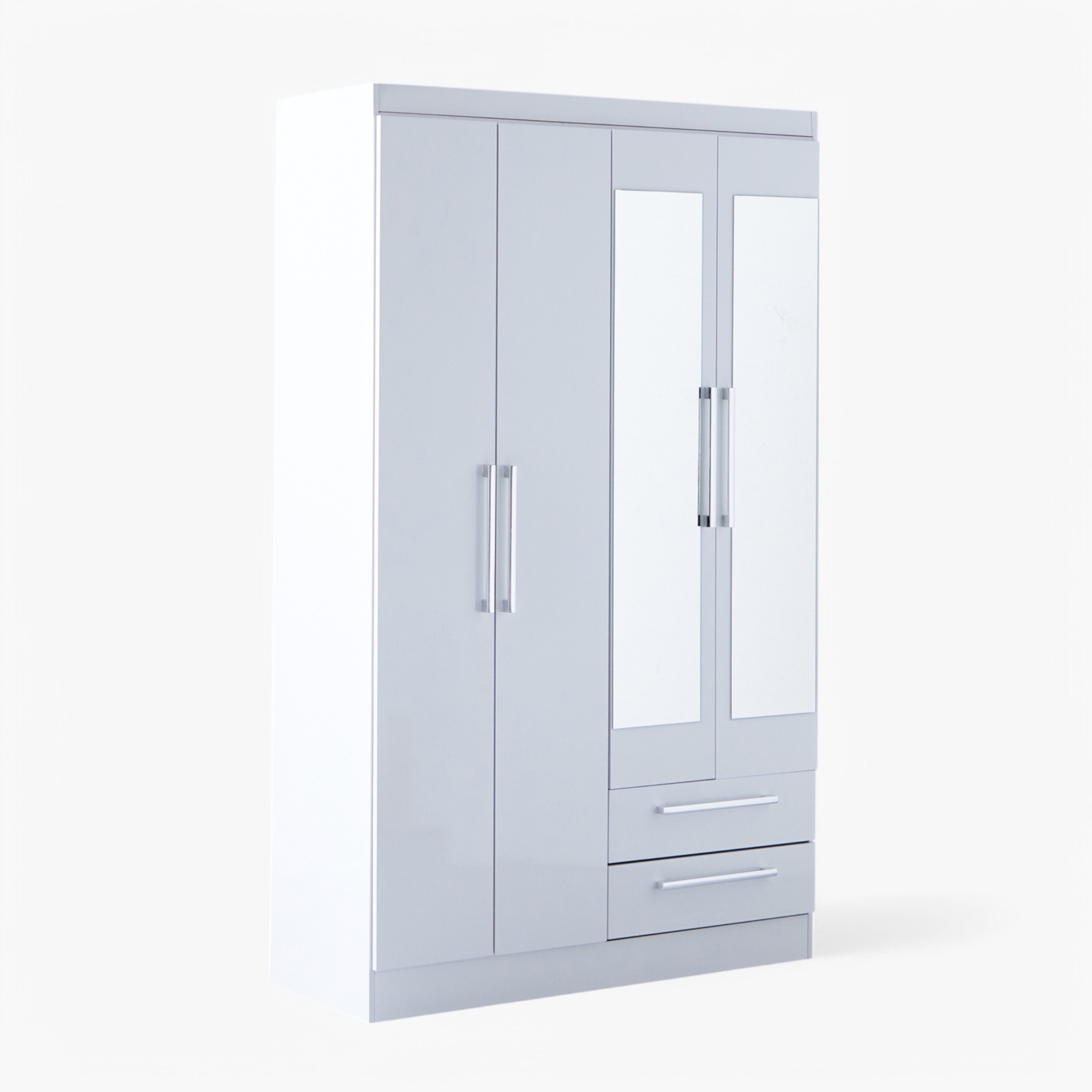 خزانة ملابس صغيرة 4 أبواب ودرجين و 2 مرايا من لوندرينا-hbxfurniture-wardrobes-image-11