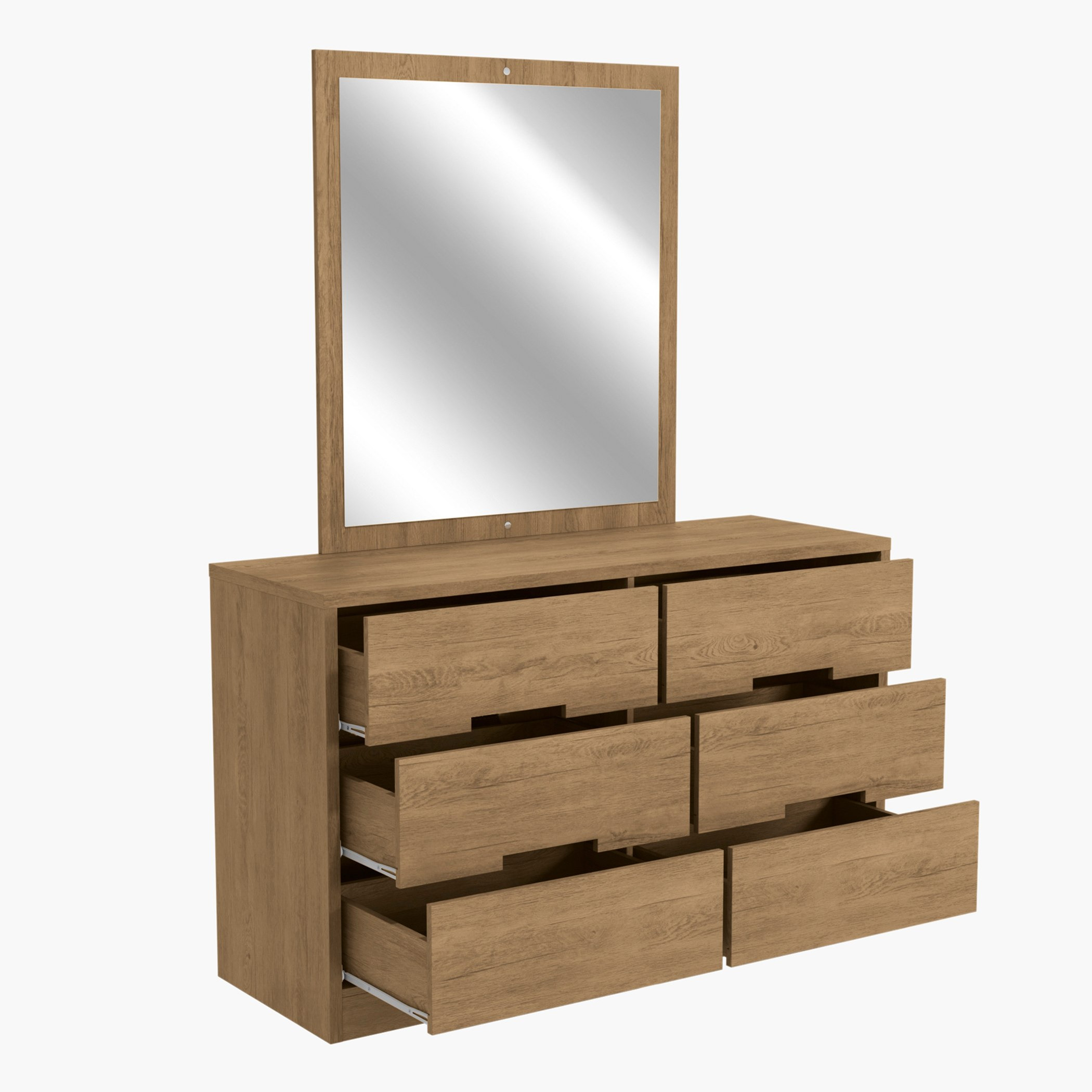 طاولة تزيين ماستر 6 أدراج دون مرآة من فورتاليزا-hbxfurniture-bedroom-dressersandmirrors-image-4