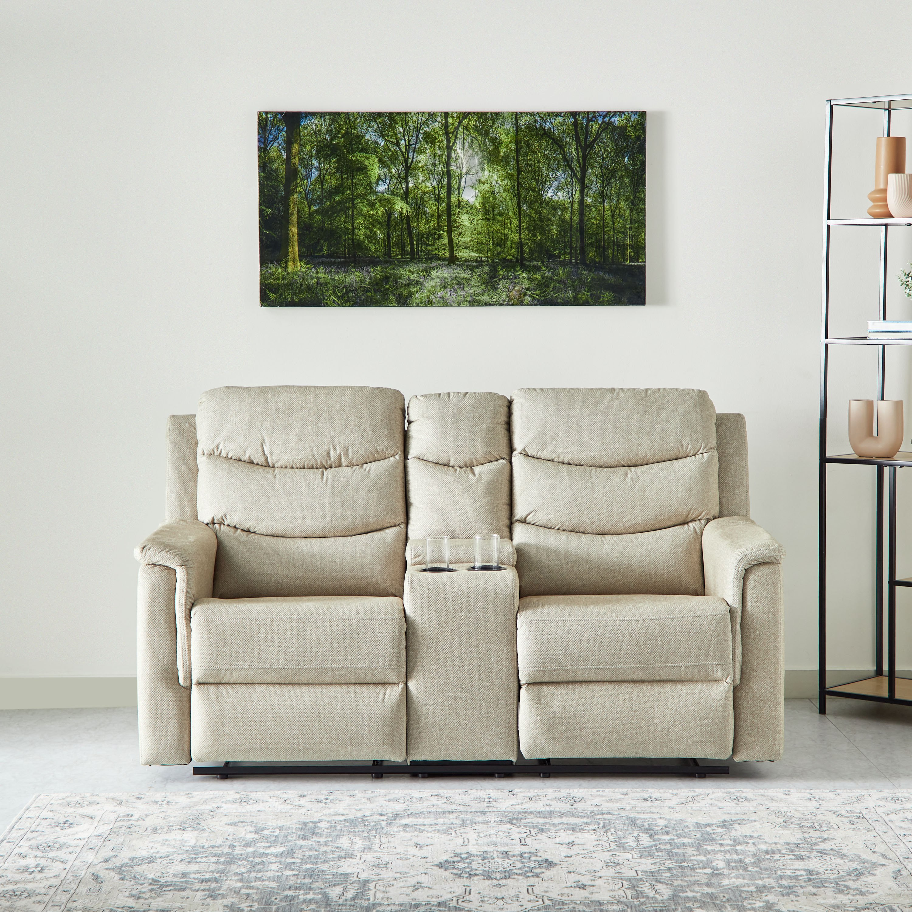 كنبة استرخاء قماش مقعدين مع طاولة كونسول وحامل أكواب من فاتيكان-hbxlivingroom-sofasandarmchairs-sofas-image-3