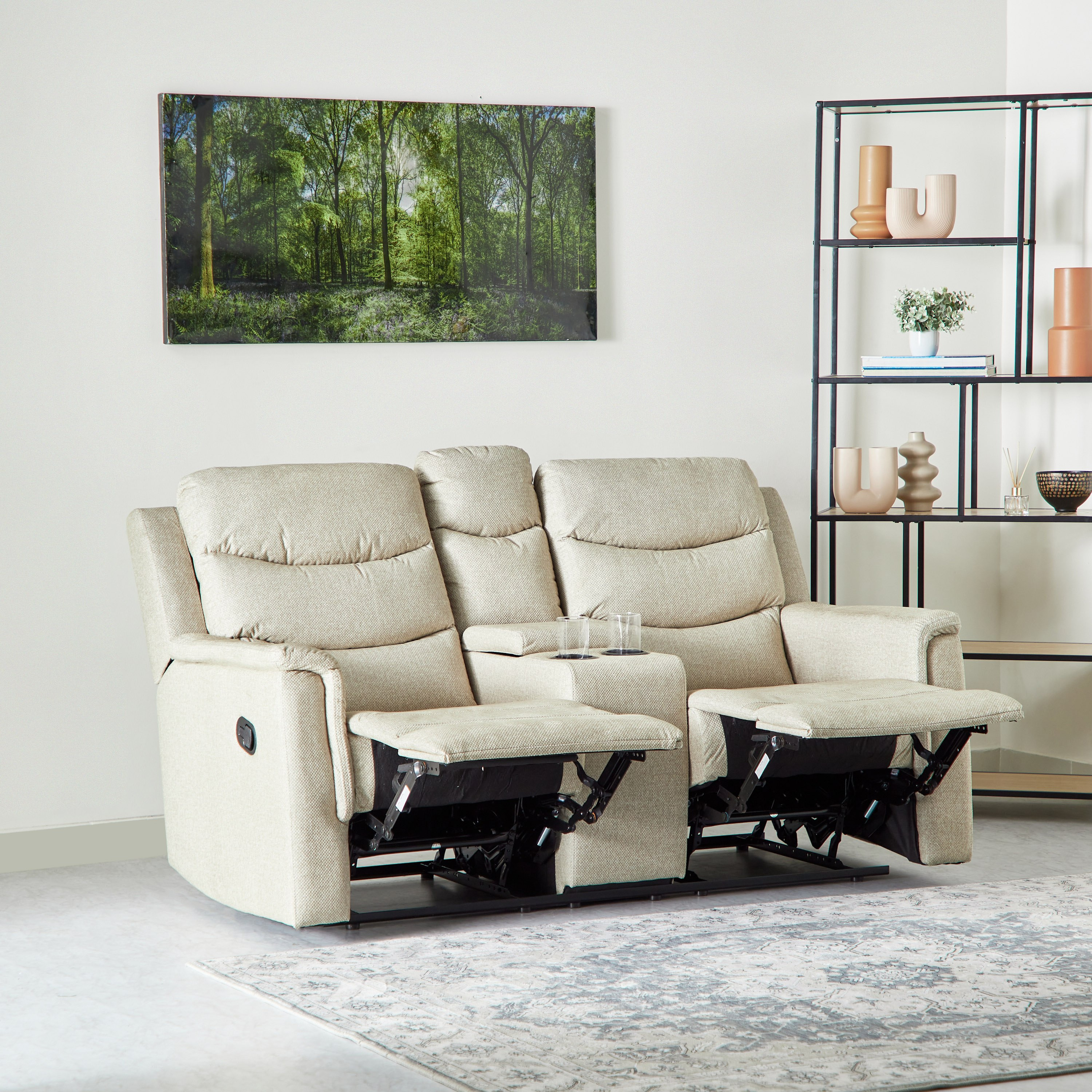 كنبة استرخاء قماش مقعدين مع طاولة كونسول وحامل أكواب من فاتيكان-hbxlivingroom-sofasandarmchairs-sofas-image-4