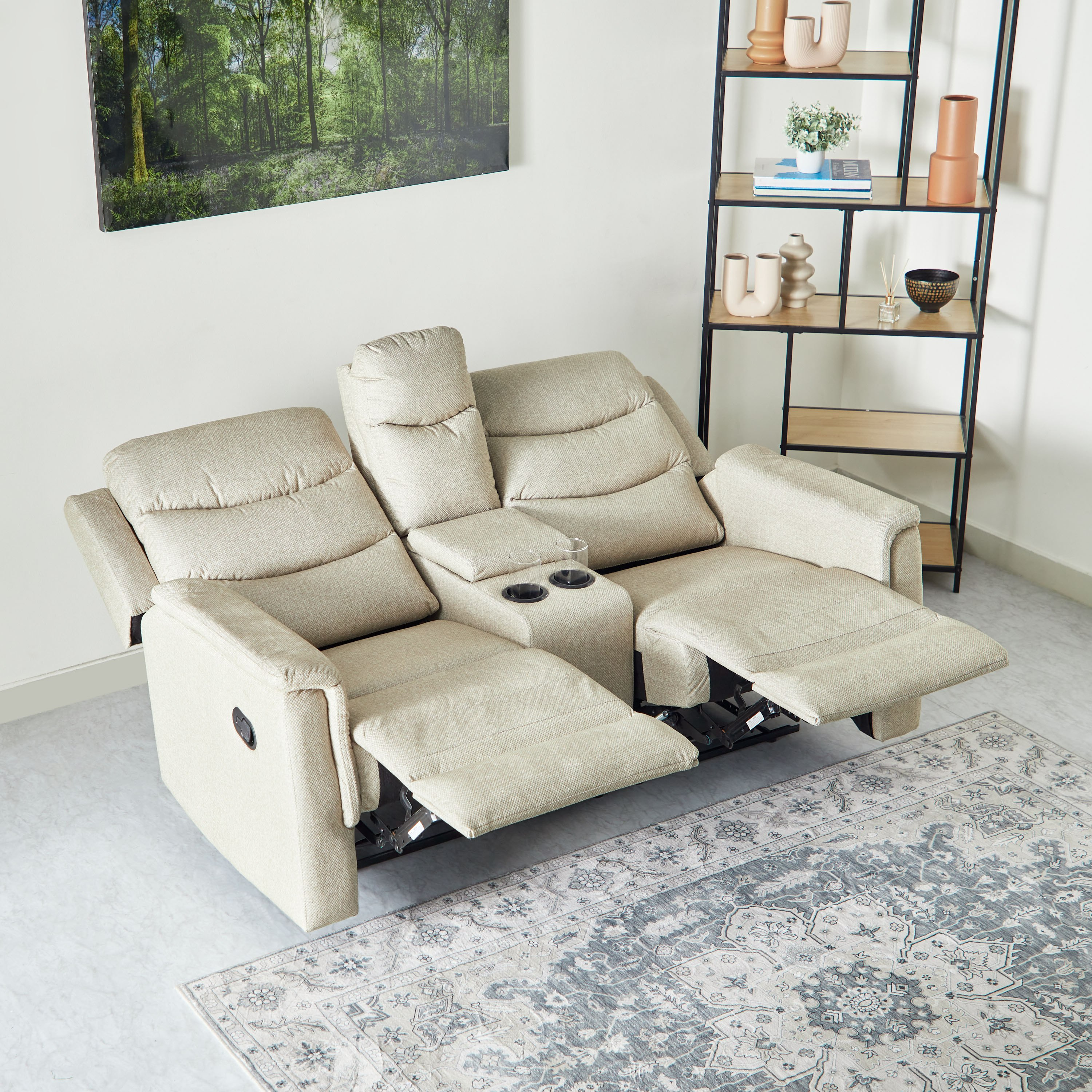 كنبة استرخاء قماش مقعدين مع طاولة كونسول وحامل أكواب من فاتيكان-hbxlivingroom-sofasandarmchairs-sofas-image-5