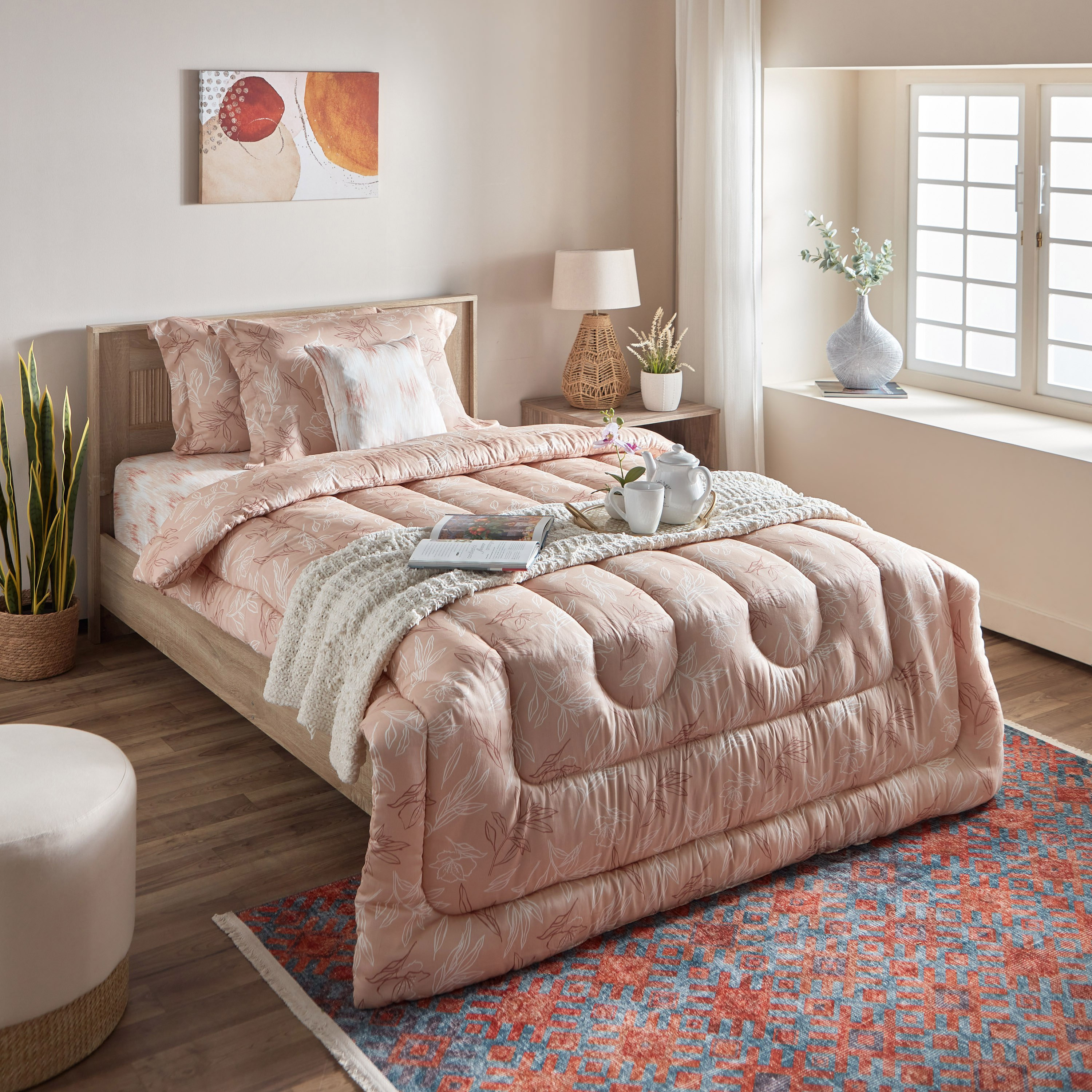 طقم لحاف قطن مزدوج 5 قطع بطبعات من هاوستون تريليوم - 160x220 سم-hbxhomeware-hbxdecorandfurnishings-image-10