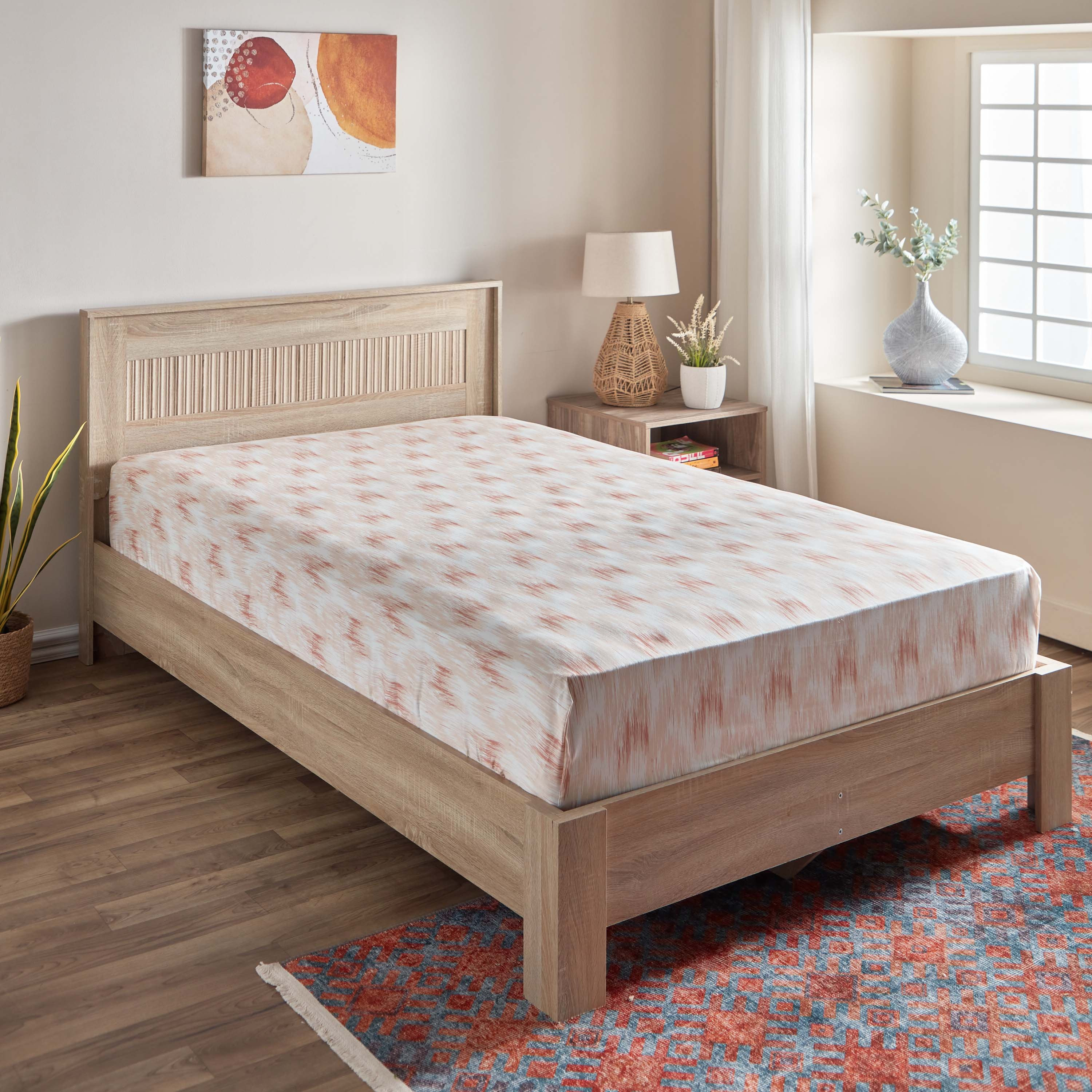 شرشف مطّاطي توين قطن بطبعات من هيوستن - 120x200+30 سم-hbxhomeware-hbxbedroom-image-1