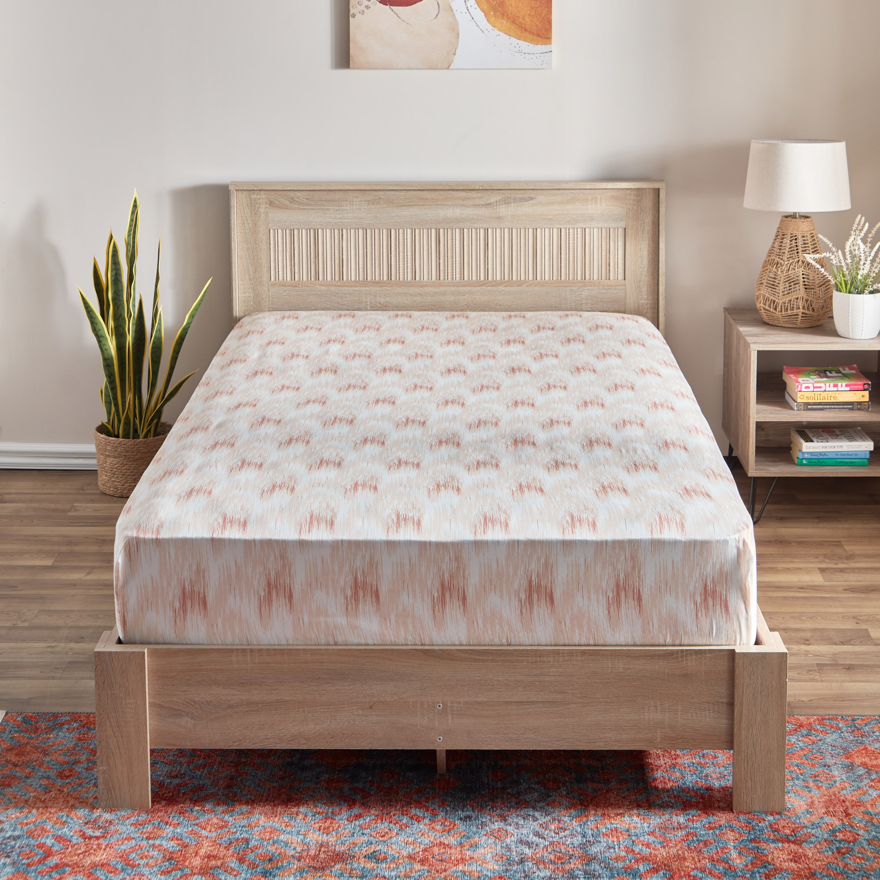 شرشف مطّاطي توين قطن بطبعات من هيوستن - 120x200+30 سم-hbxhomeware-hbxbedroom-image-2