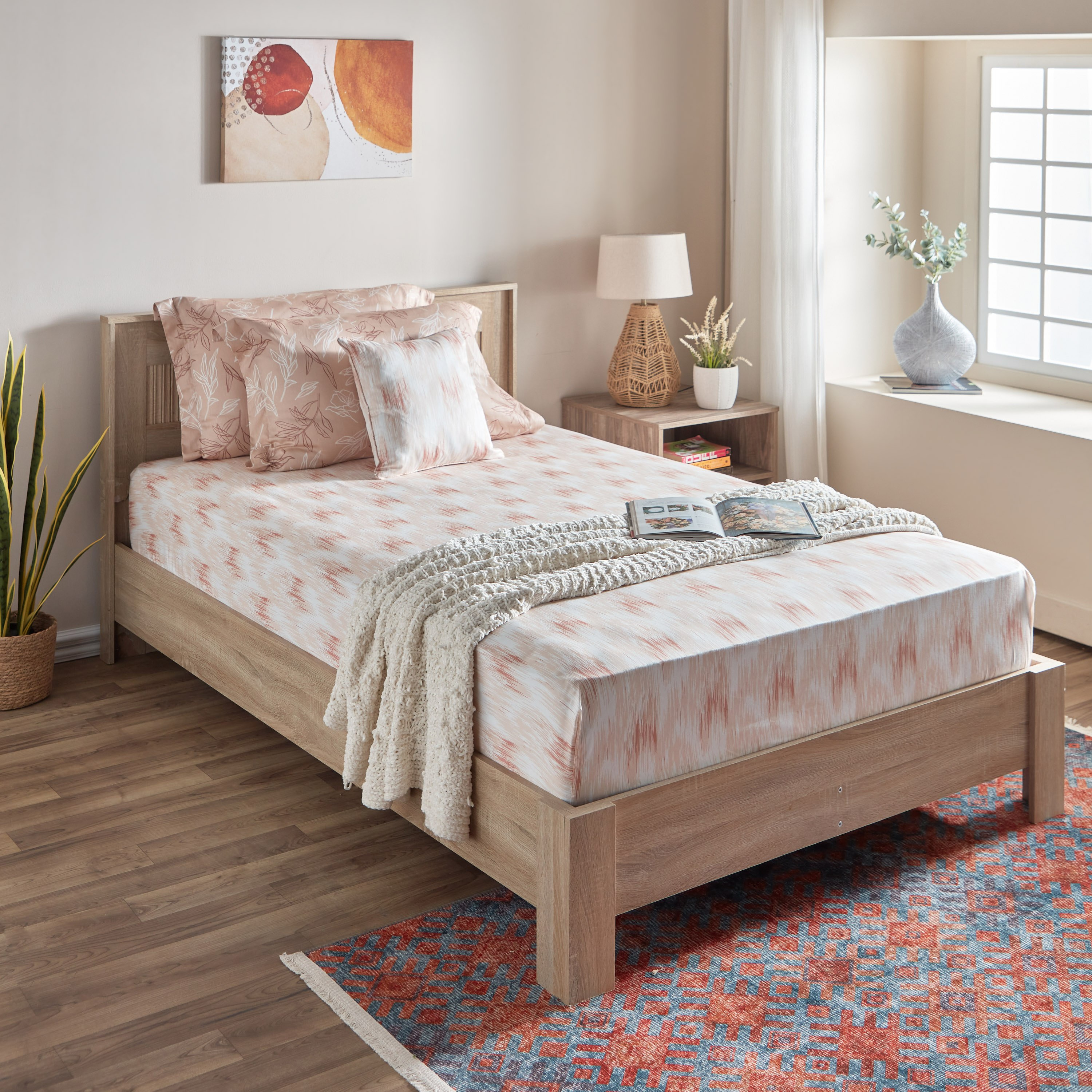 شرشف مطّاطي توين قطن بطبعات من هيوستن - 120x200+30 سم-hbxhomeware-hbxbedroom-image-7
