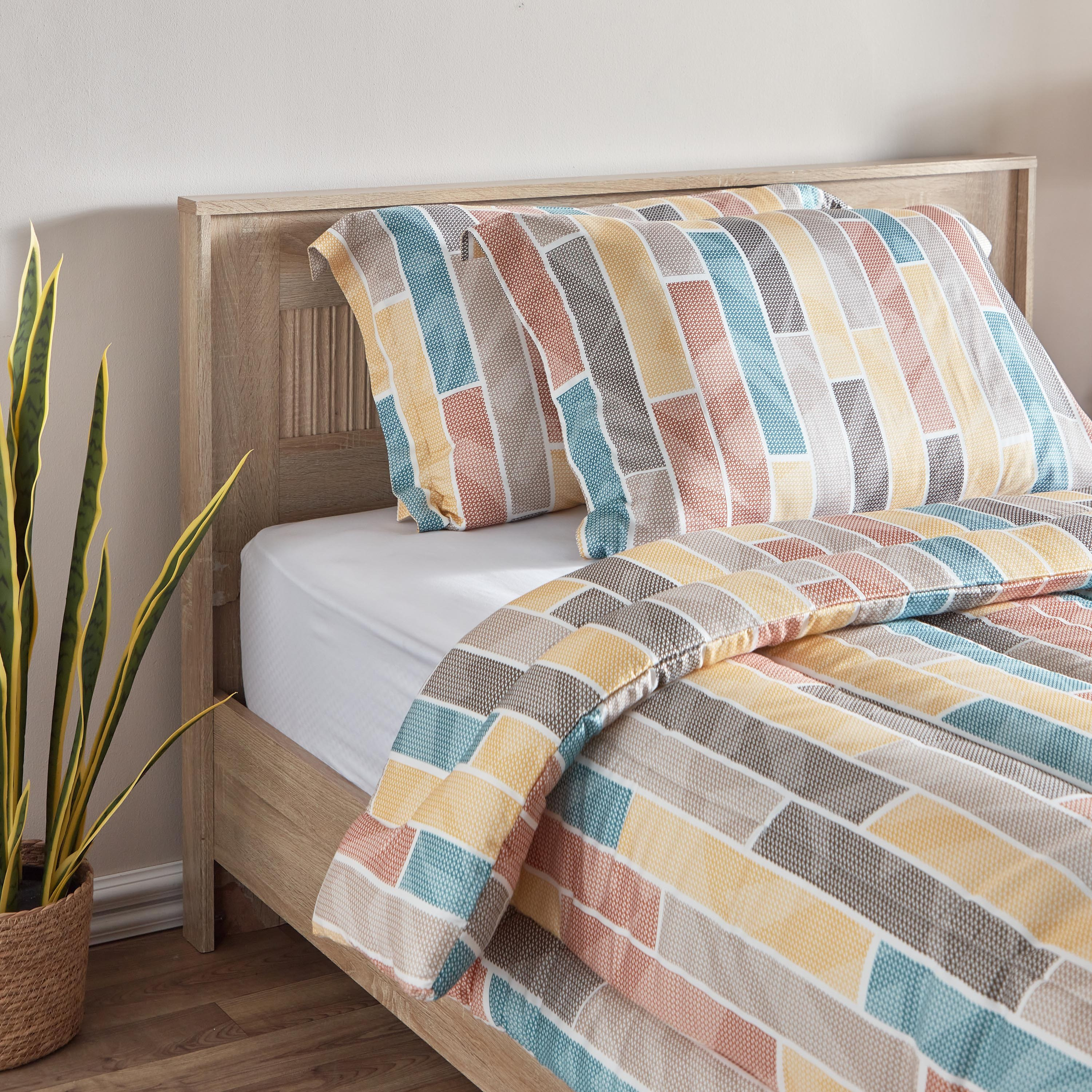 طقم لحاف توين 3 قطع قطن بطبعات من هيوستن - 160x220 سم-hbxhomeware-hbxdecorandfurnishings-image-3