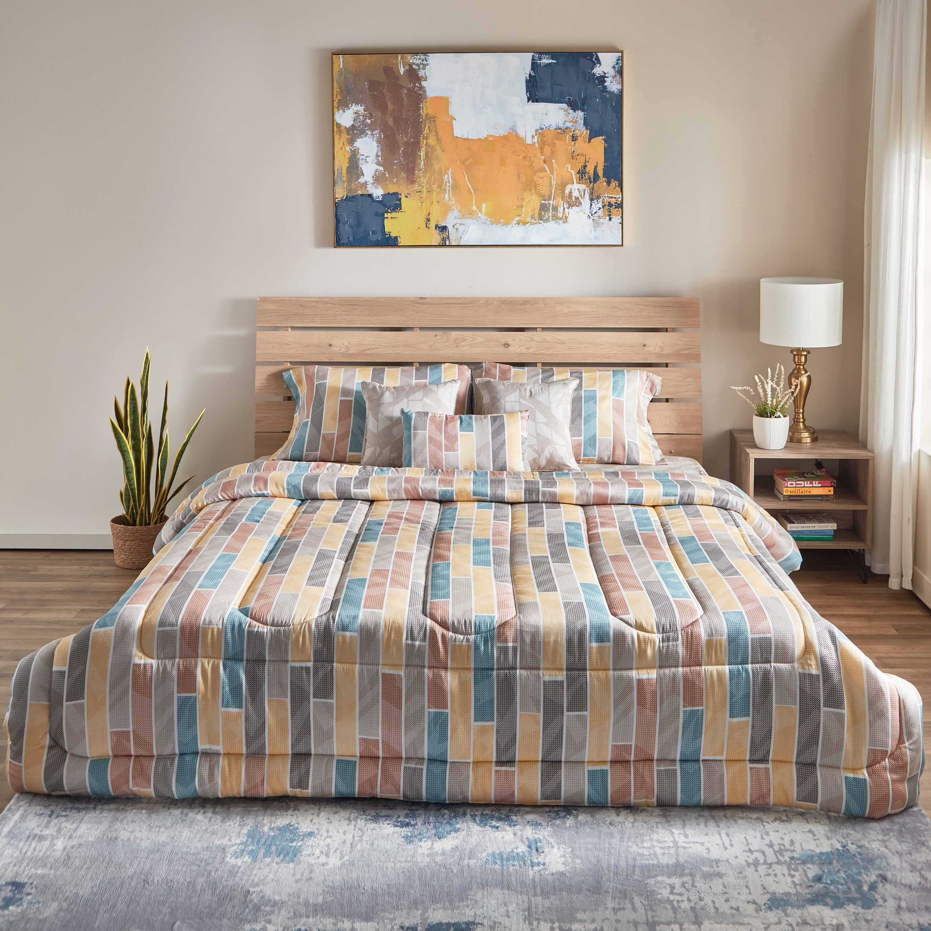 طقم لحاف كينج قطن 7 قطع 210 خيط من هيوستن - 220x240 سم-hbxhomeware-hbxdecorandfurnishings-image-2