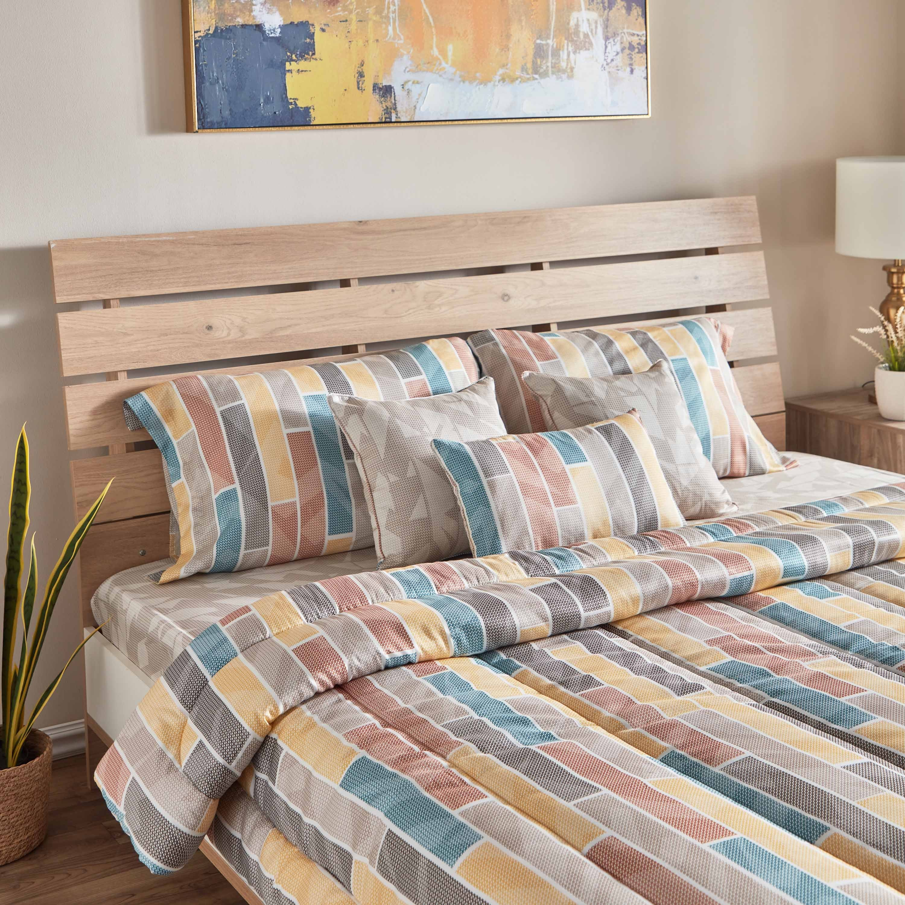 طقم لحاف كينج قطن 7 قطع 210 خيط من هيوستن - 220x240 سم-hbxhomeware-hbxdecorandfurnishings-image-3