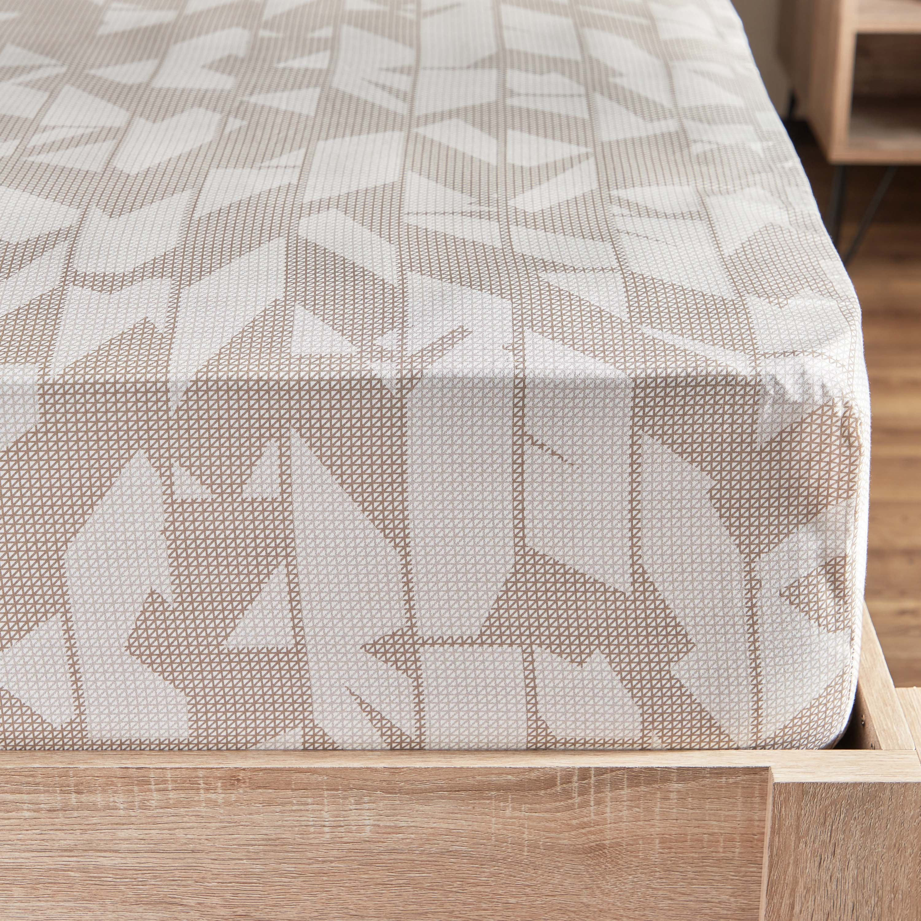شرشف مطّاطي توين قطن بطبعات من هيوستن - 120x200+30 سم-hbxhomeware-bedding-fittedsheets-image-5
