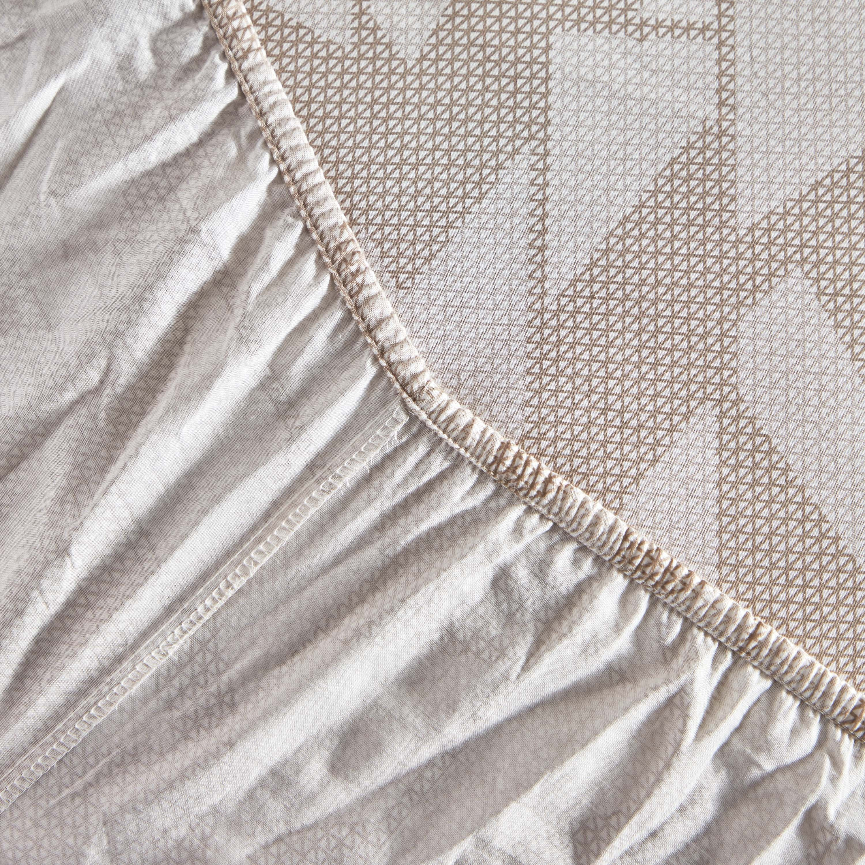 شرشف مطّاطي توين قطن بطبعات من هيوستن - 120x200+30 سم-hbxhomeware-bedding-fittedsheets-image-6