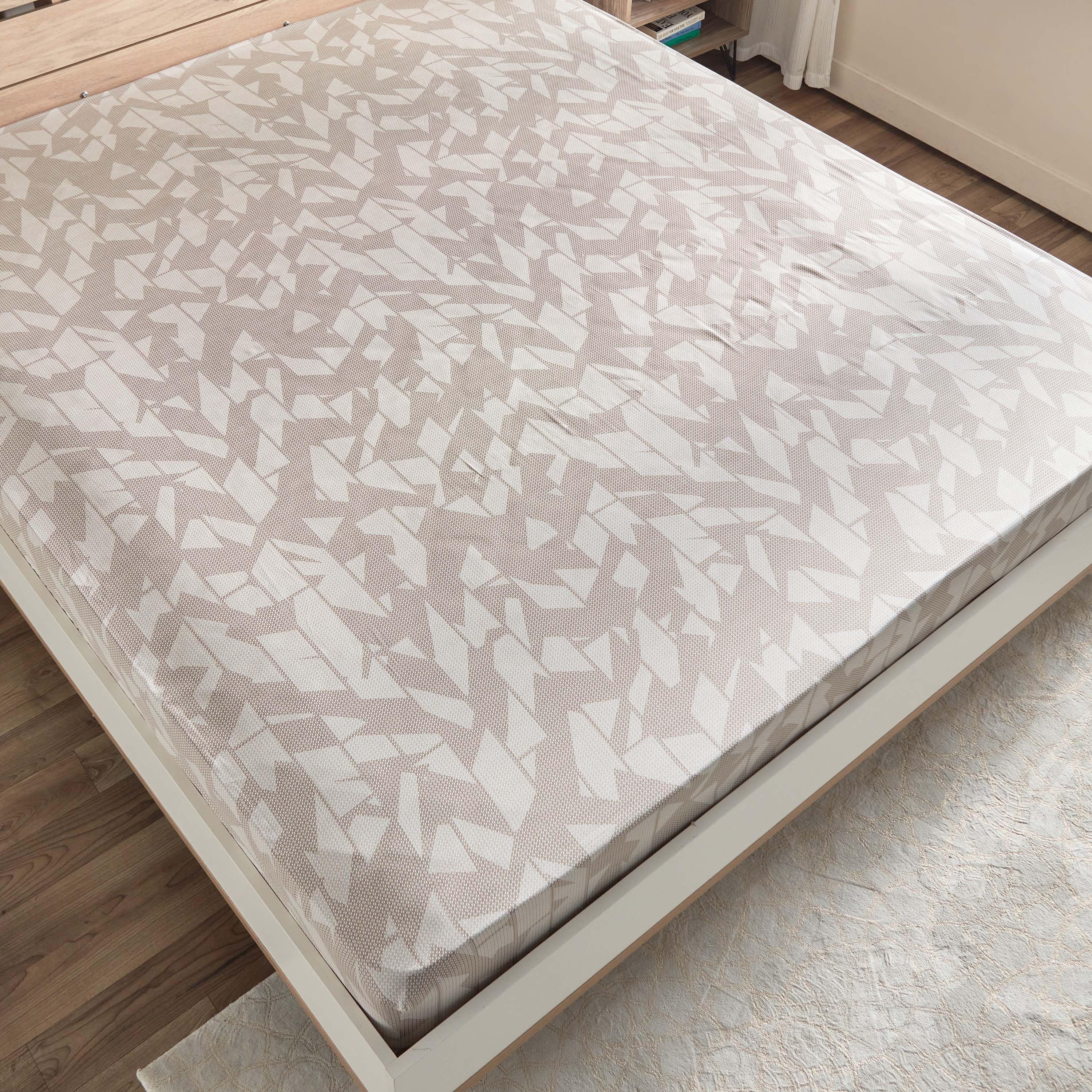 Houston Jonquil Printed Cotton King Fitted Sheet - 180x200+30 cm-hbxhomeware-hbxbedroom-image-3
