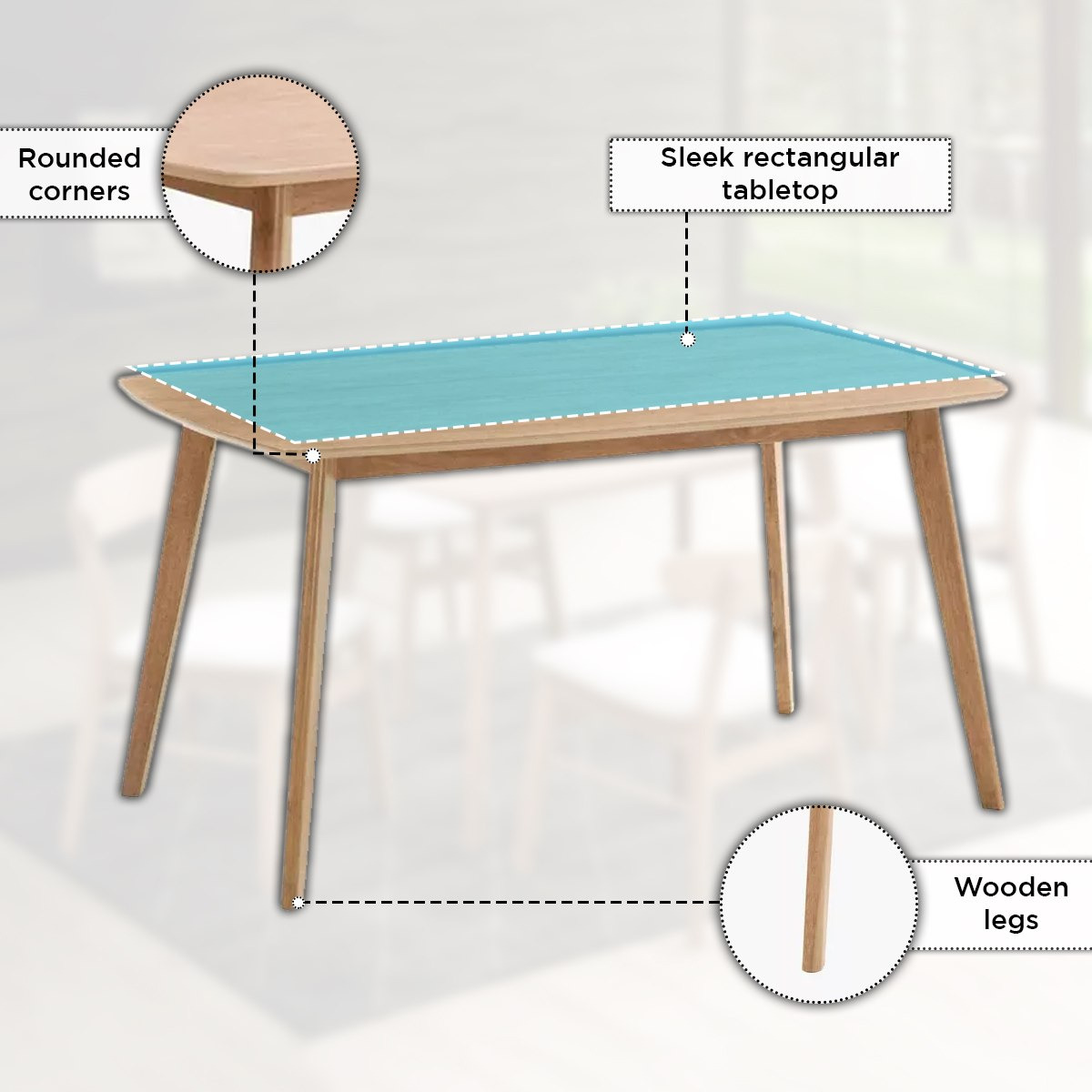 طقم سفرة 6 مقاعد من نورديك-hbxfurniture-diningtablesandsets-diningsets-sixseater-image-4
