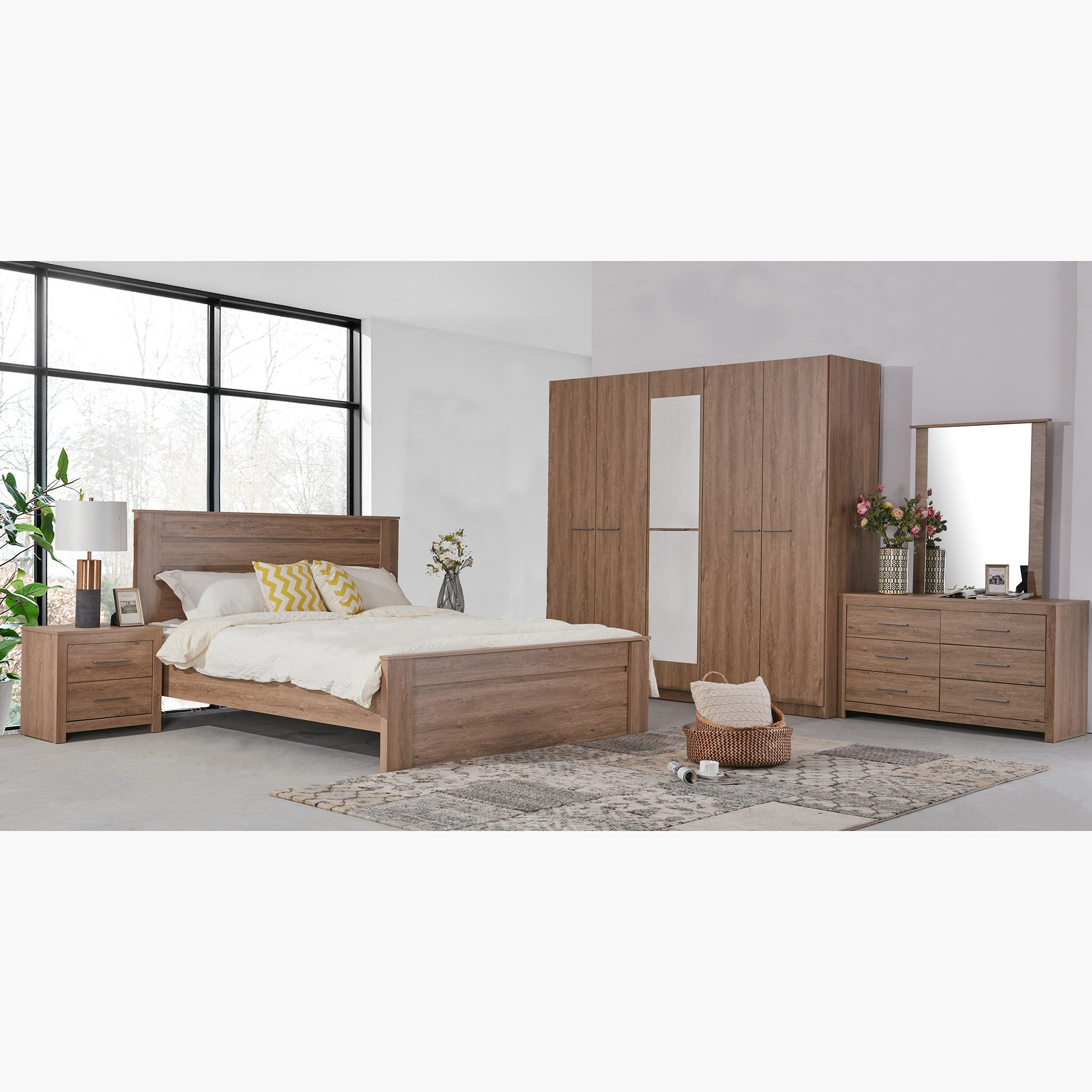 طاولة تزيين ماستر 6 أدراج دون مرآة من آشلي-hbxfurniture-bedroom-dressersandmirrors-image-6