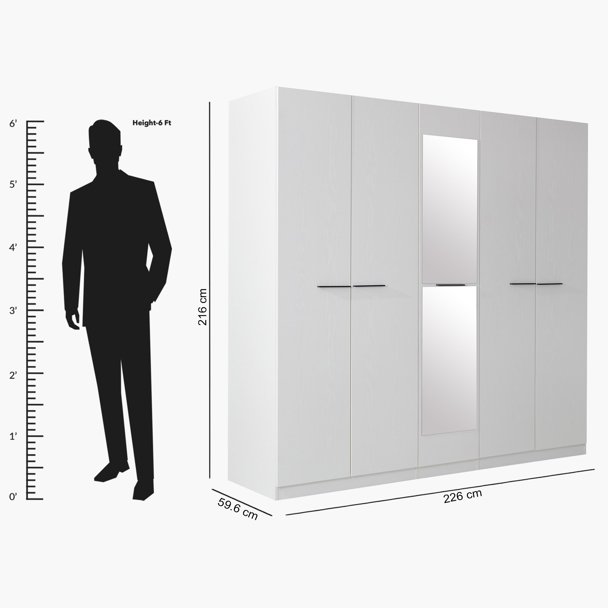 خزانة ملابس 5 أبواب بمرآة من فنلندا-hbxfurniture-wardrobes-image-8