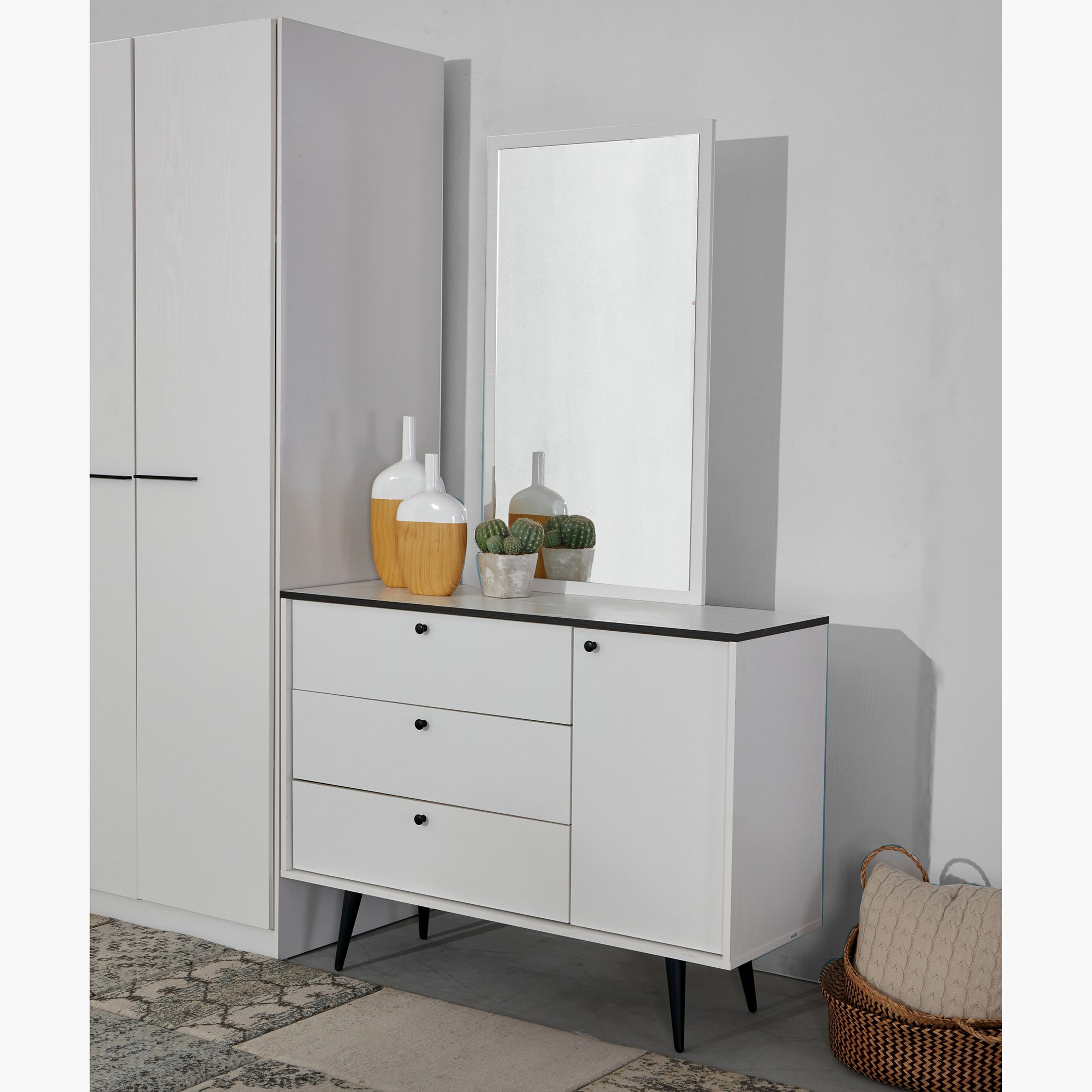 Finland 3-Drawer 1-Door Master Dresser without Mirror-hbxfurniture-bedroom-dressersandmirrors-image-1