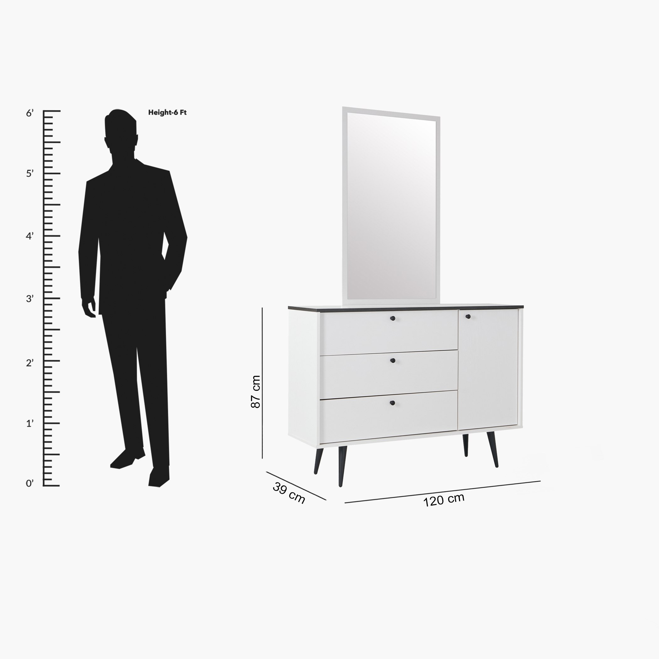 Finland 3-Drawer 1-Door Master Dresser without Mirror-hbxfurniture-bedroom-dressersandmirrors-image-9