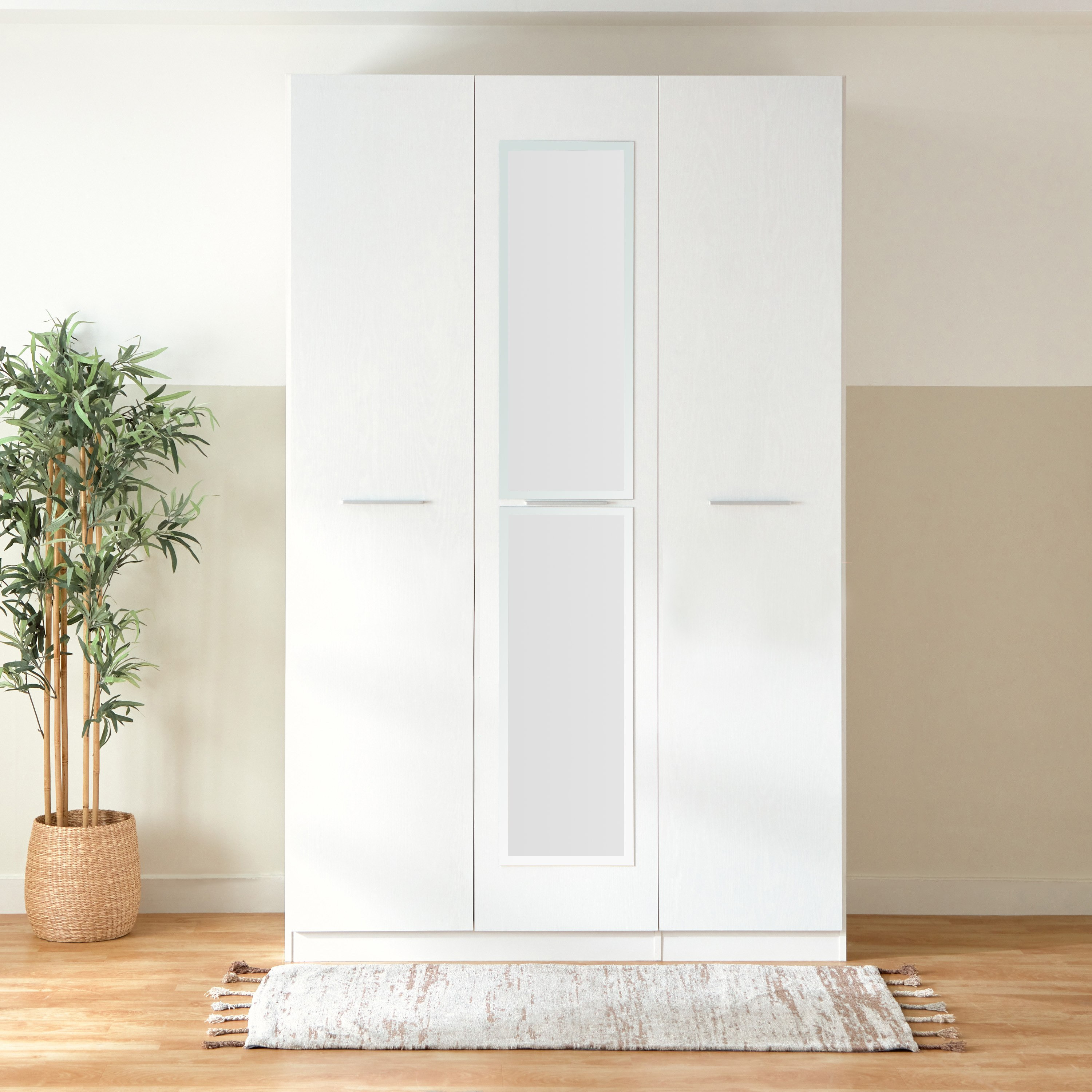 Frankfurt 3-Door Wardrobe with Mirror-hbxfurniture-wardrobes-image-2