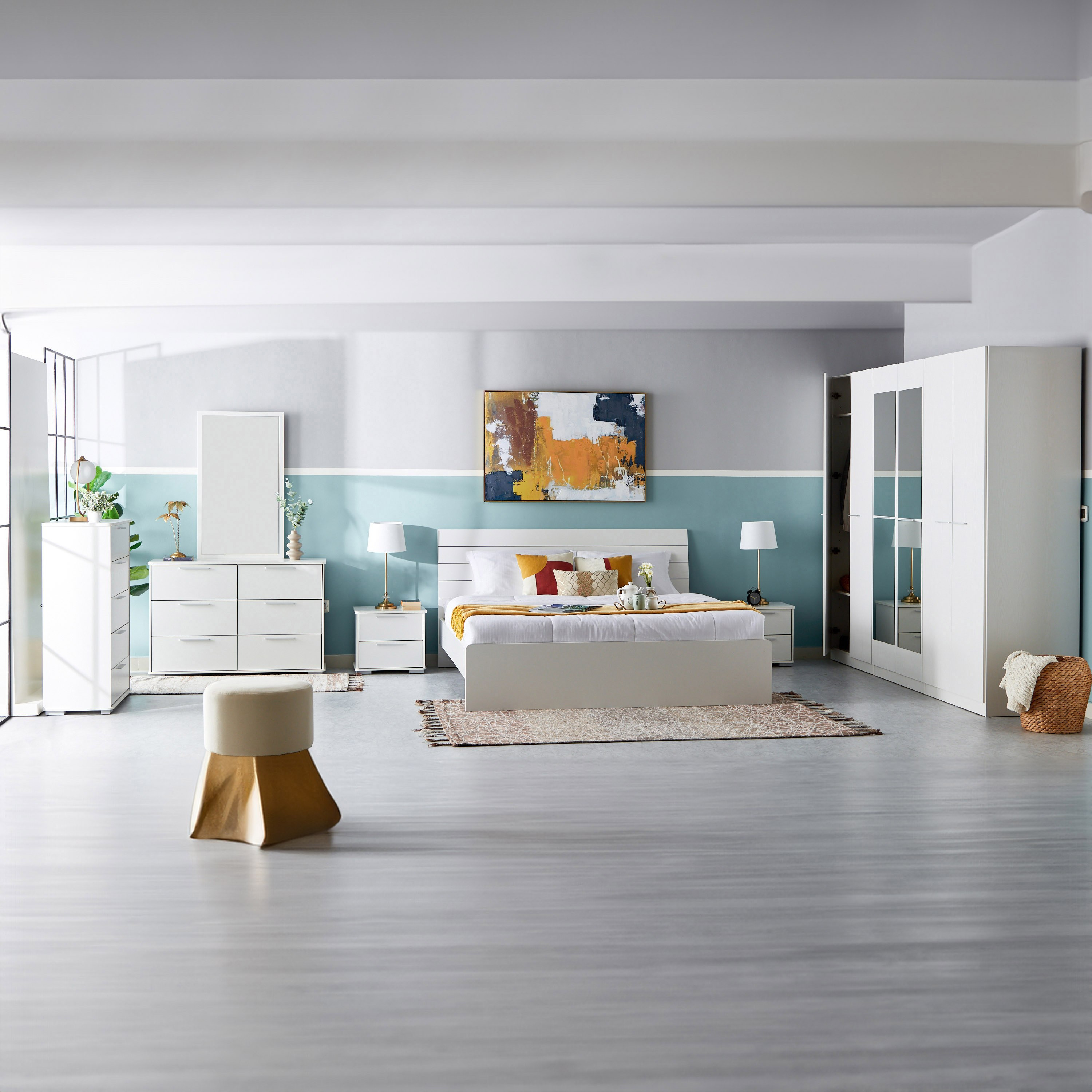 Frankfurt 6-Door Wardrobe with Mirror-hbxfurniture-wardrobes-image-13