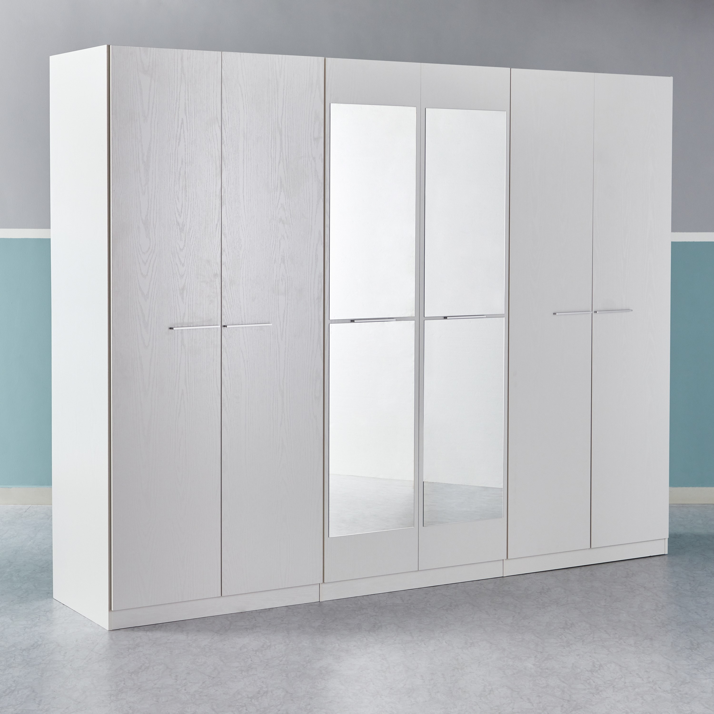 Frankfurt 6-Door Wardrobe with Mirror-hbxfurniture-wardrobes-image-14