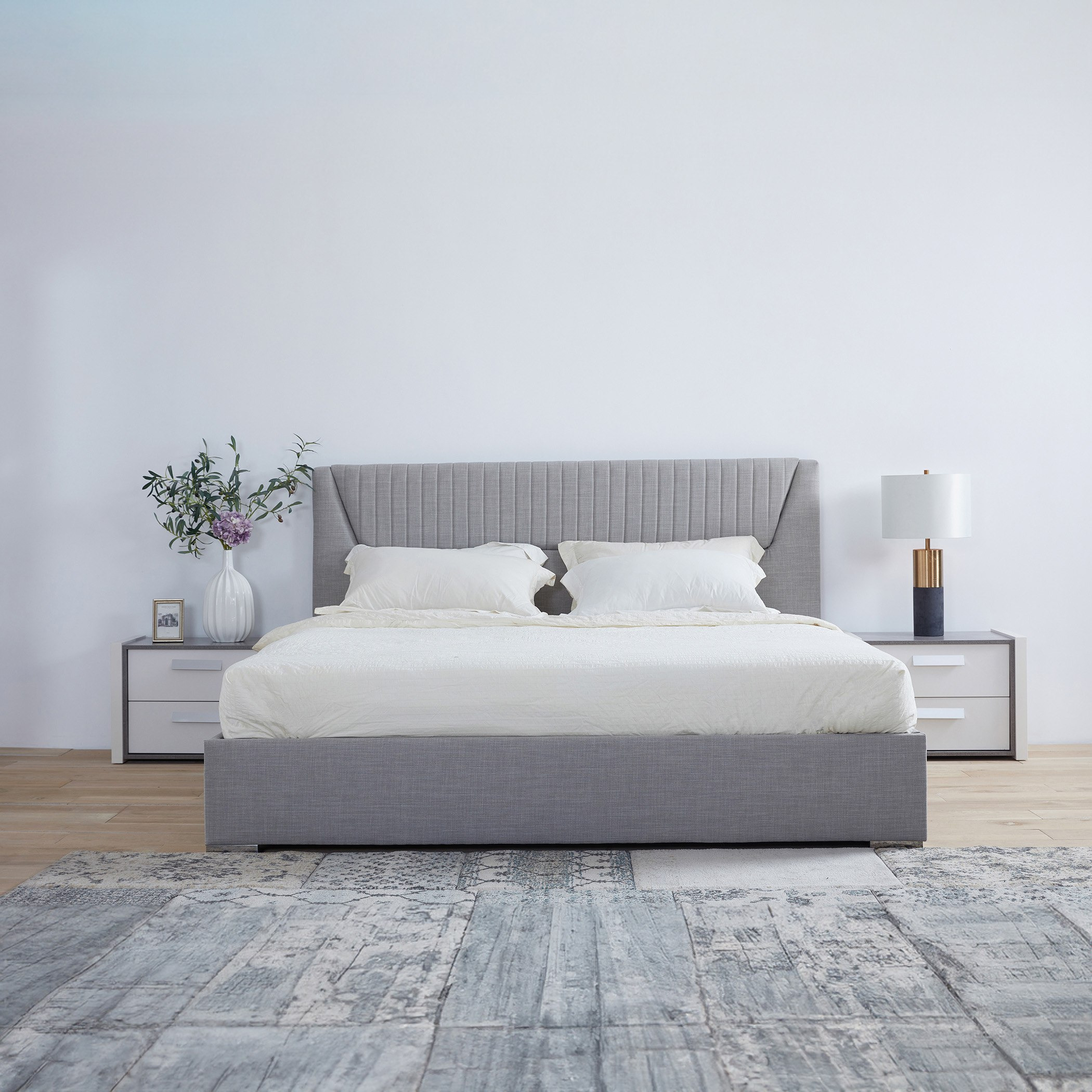 طقم غرفة نوم ذكية سوبر كينج 5 قطع من سيمنتينو - 200x200 سم-hbxbedroom-bedsandbedsets-bedroomsets-superking-image-2