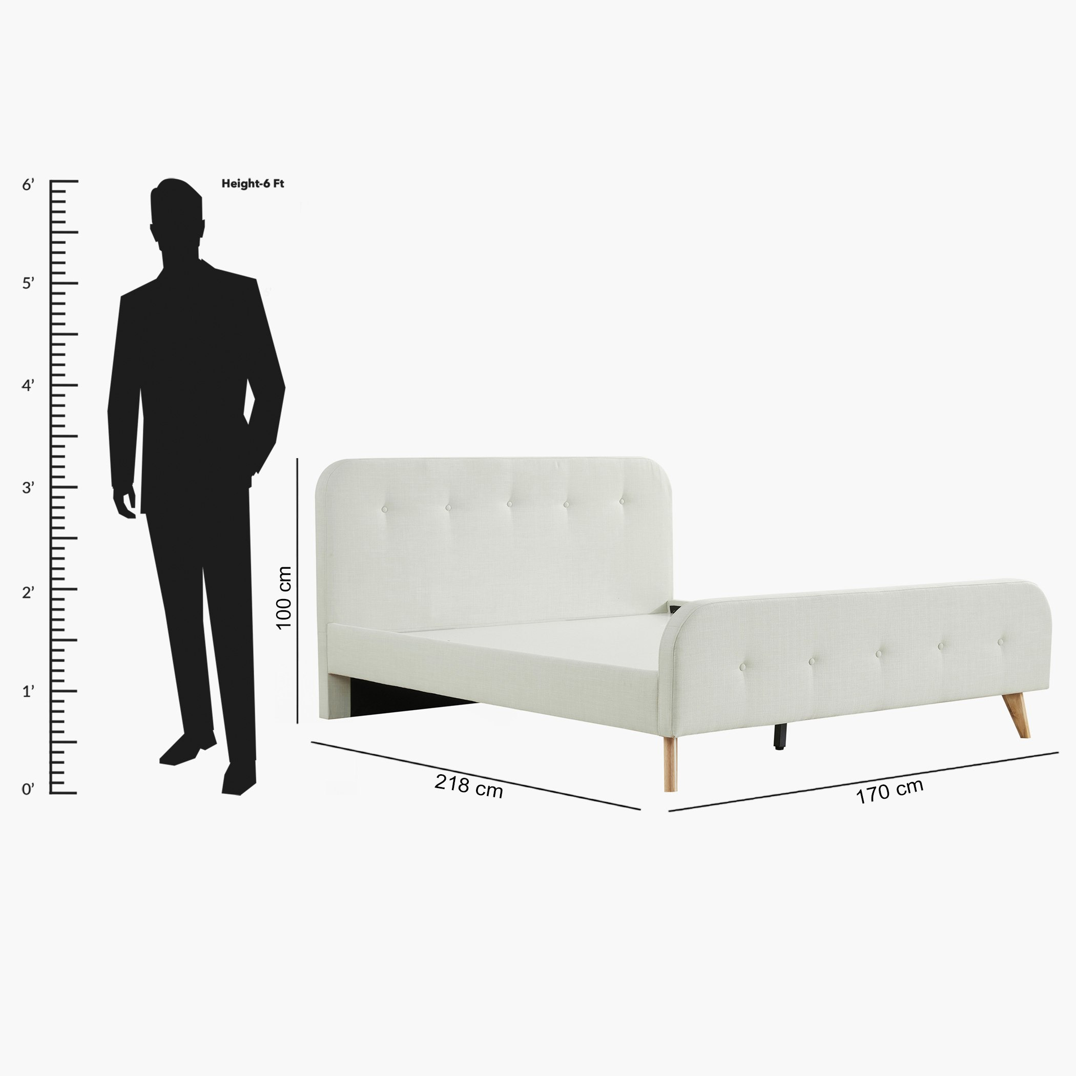 سرير كوين منجد - نورديكا السويد من موڤو - 160x200 سم-hbxbedroom-bedsandbedsets-beds-queen-image-5