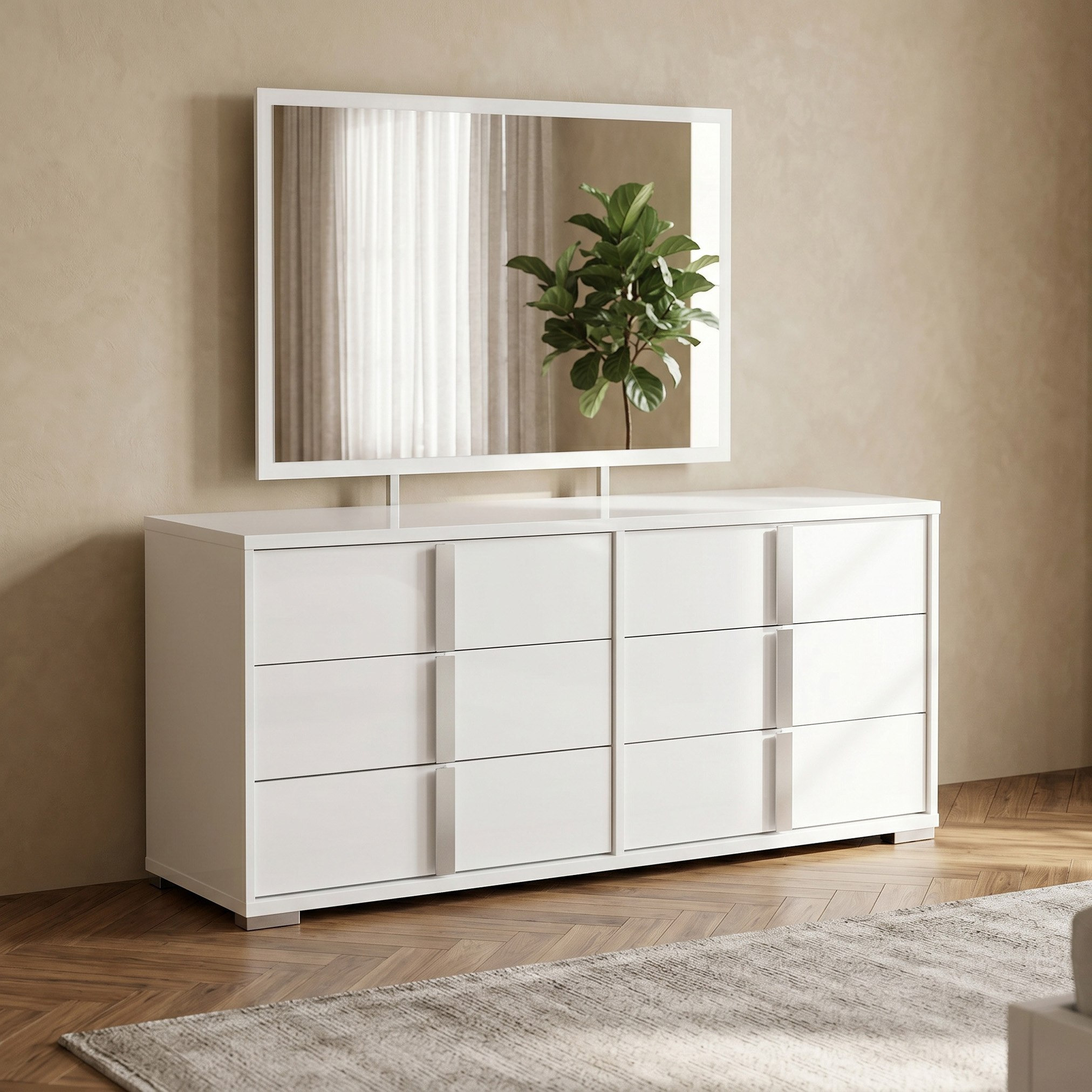 Solitaire Upholstered Headboard 5-Piece Super King Bedroom Set - 200x200 cm-hbxbedroom-bedsandbedsets-bedroomsets-superking-image-8