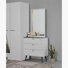 Finland 3-Drawer Young Dresser without Mirror