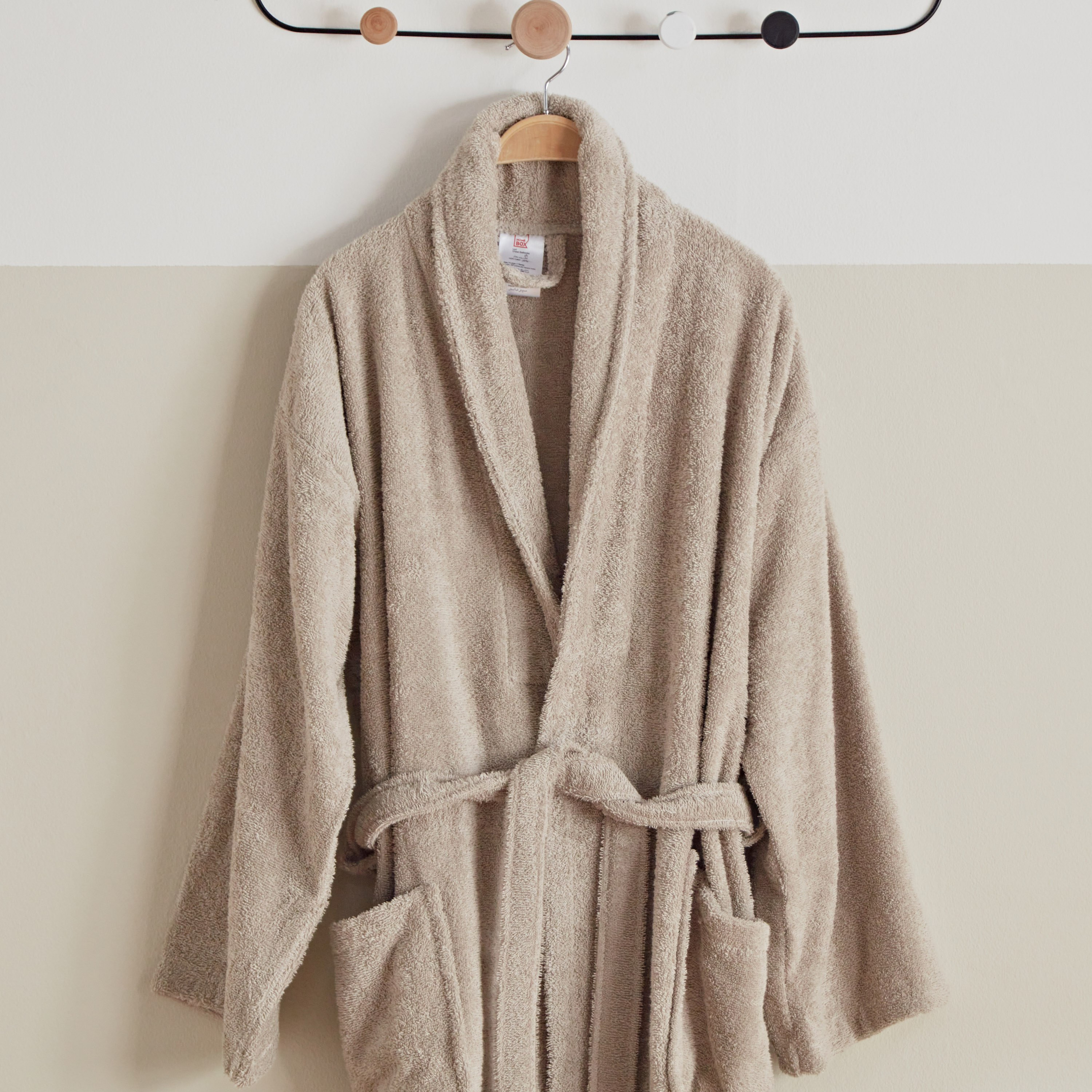 روب حمّام منسدل للبالغين من إسنشيال - كبير-hbxbathroom-bathroomtextiles-image-2