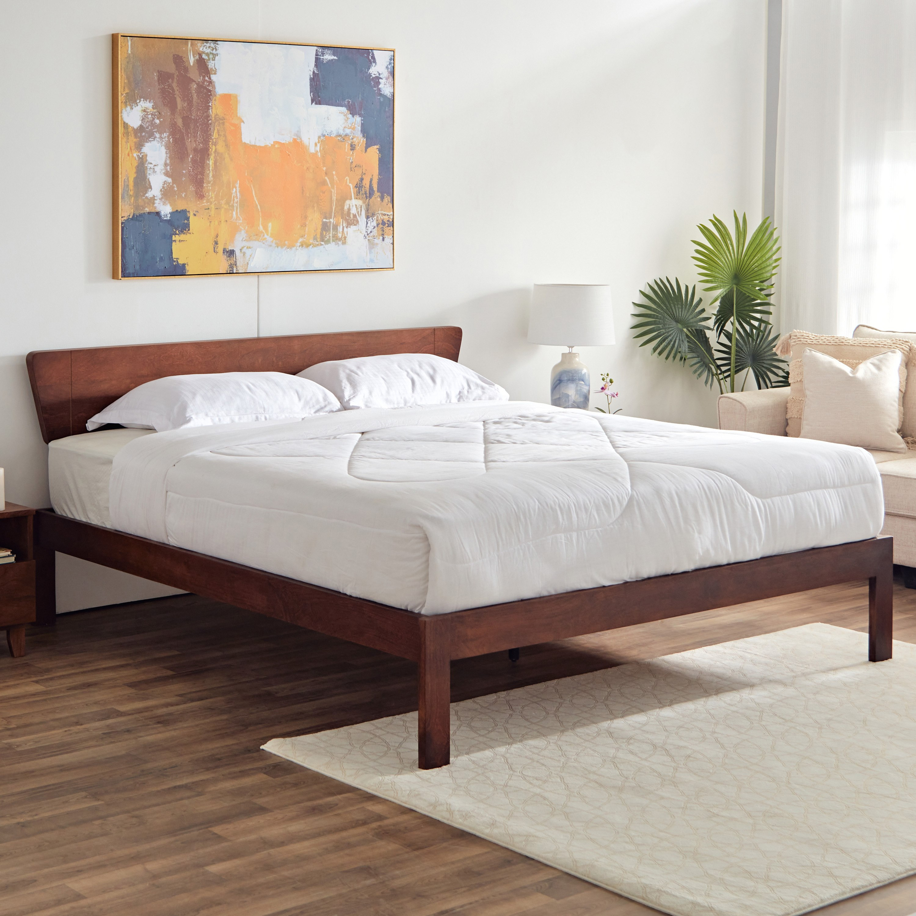 سرير كينج من الخشب الصلب من إيفورا - 180x200 سم-hbxfurniture-bedsandbedsets-beds-king-image-1