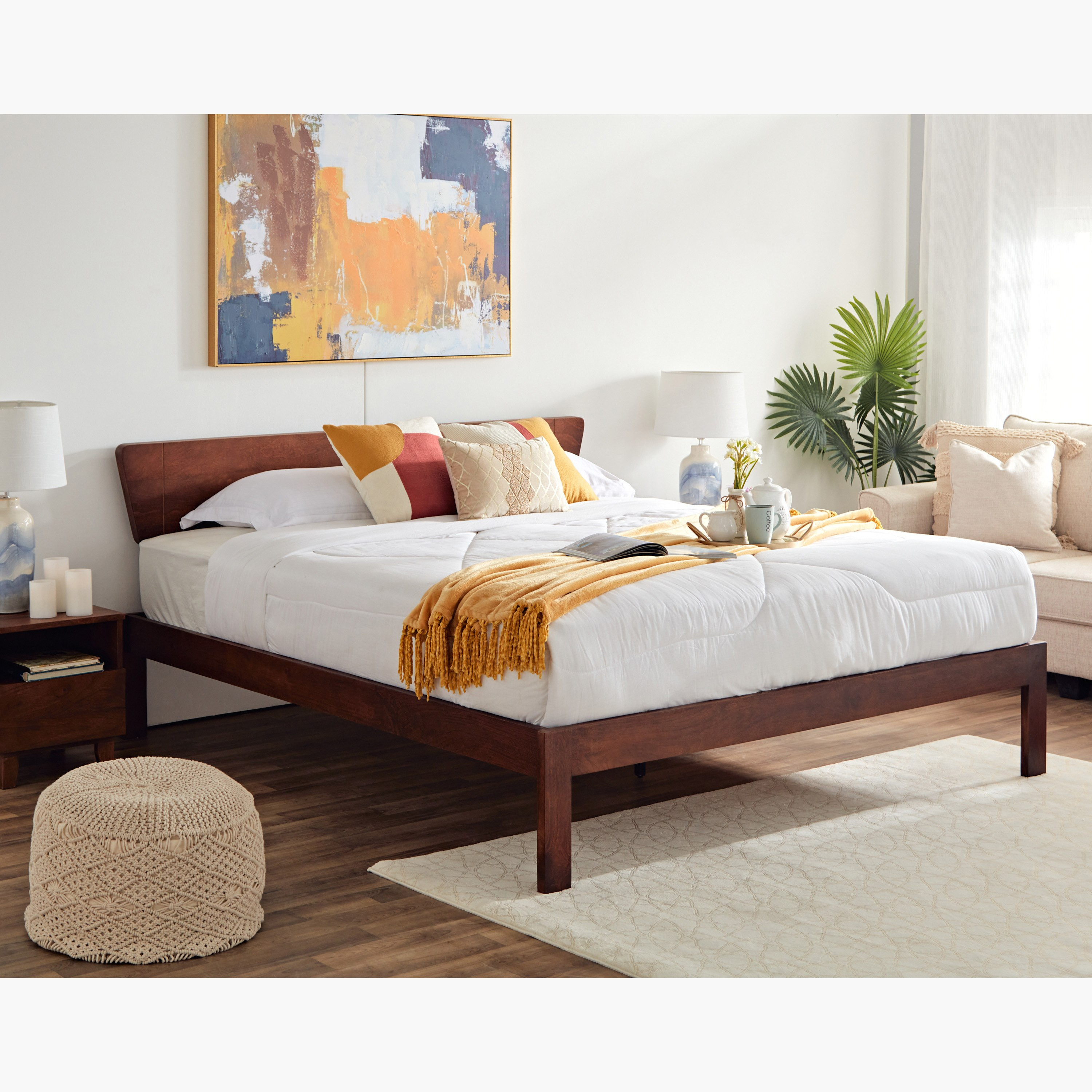 سرير كينج من الخشب الصلب من إيفورا - 180x200 سم-hbxfurniture-bedsandbedsets-beds-king-image-3