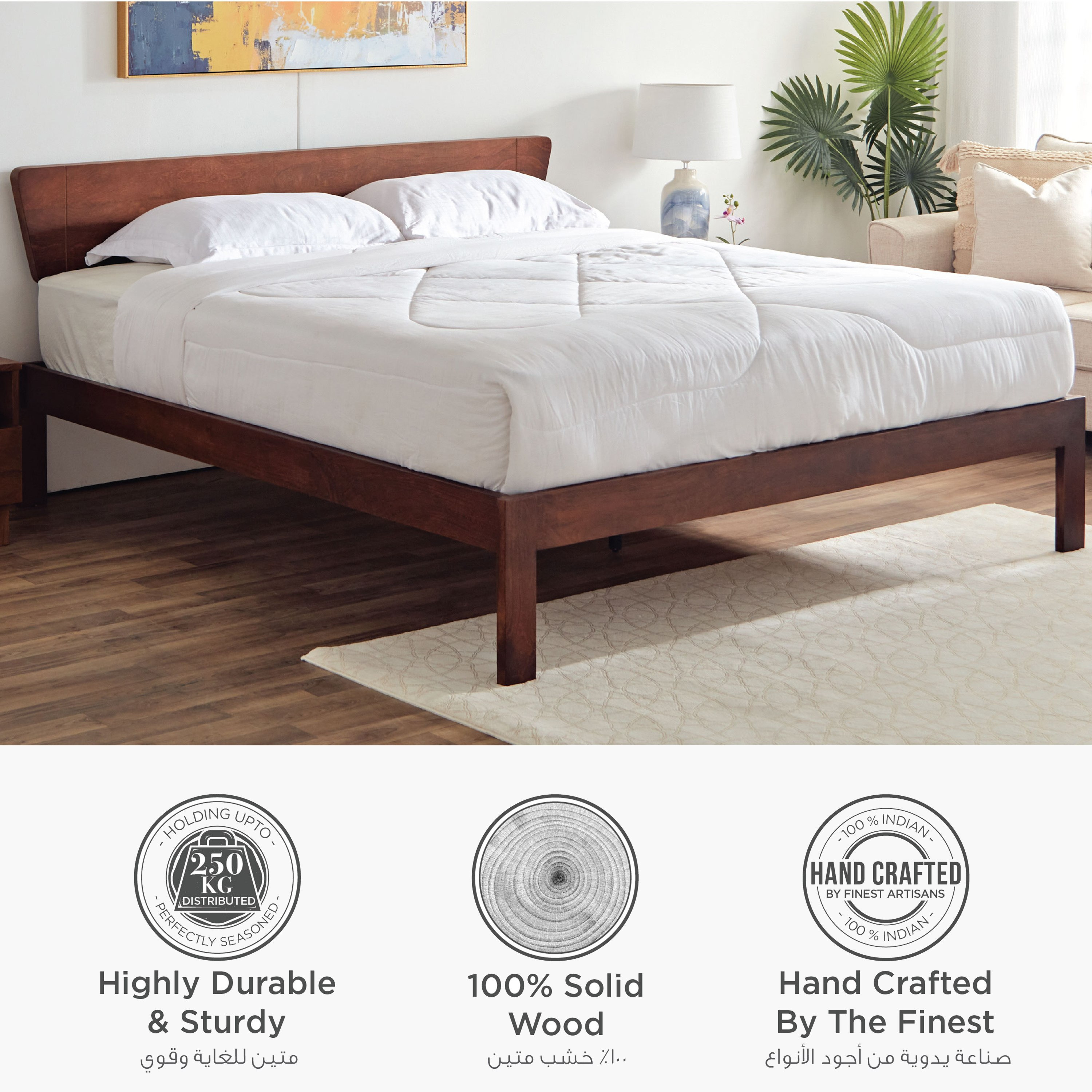 سرير كينج من الخشب الصلب من إيفورا - 180x200 سم-hbxfurniture-bedsandbedsets-beds-king-image-5