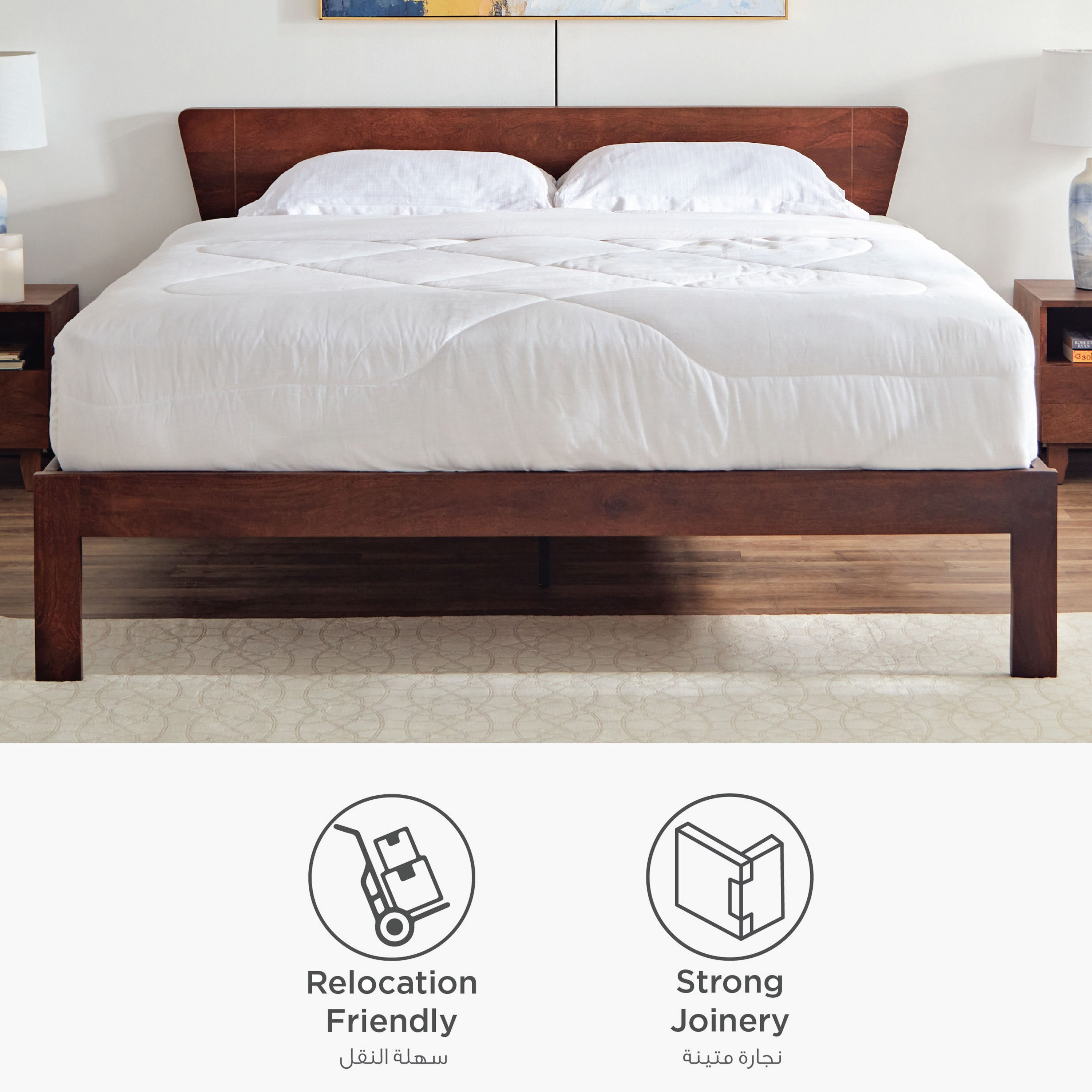 سرير كينج من الخشب الصلب من إيفورا - 180x200 سم-hbxfurniture-bedsandbedsets-beds-king-image-7